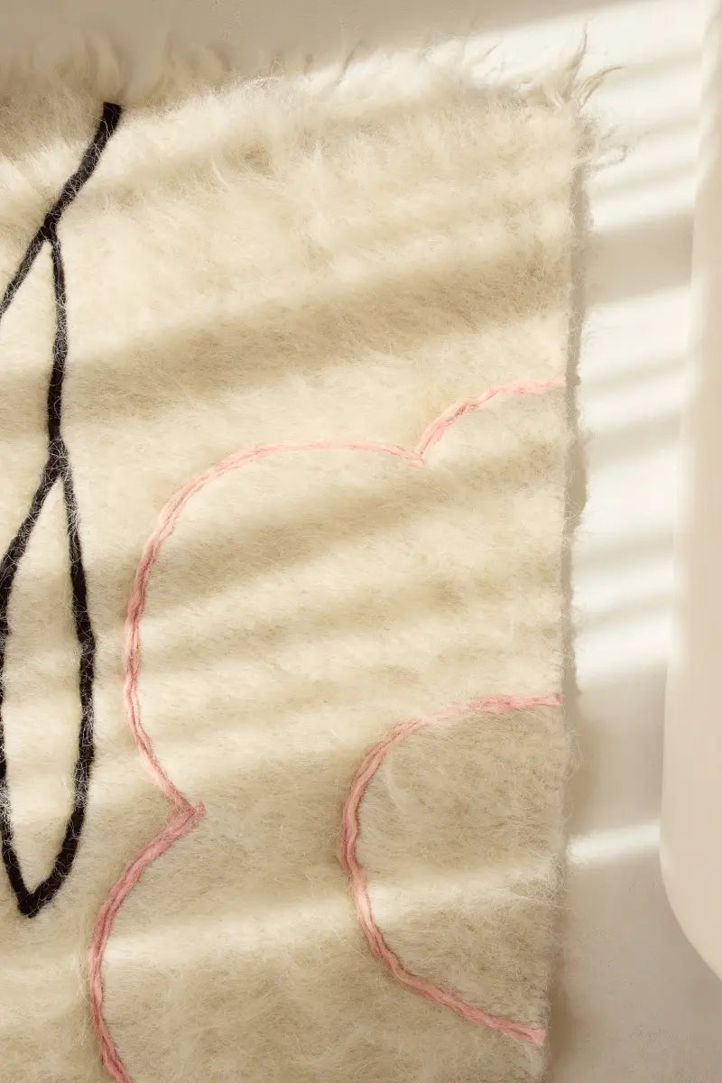 Handwoven Wool Runner Rug Bloom
