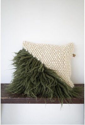 Handwoven Pillow Forest Moss