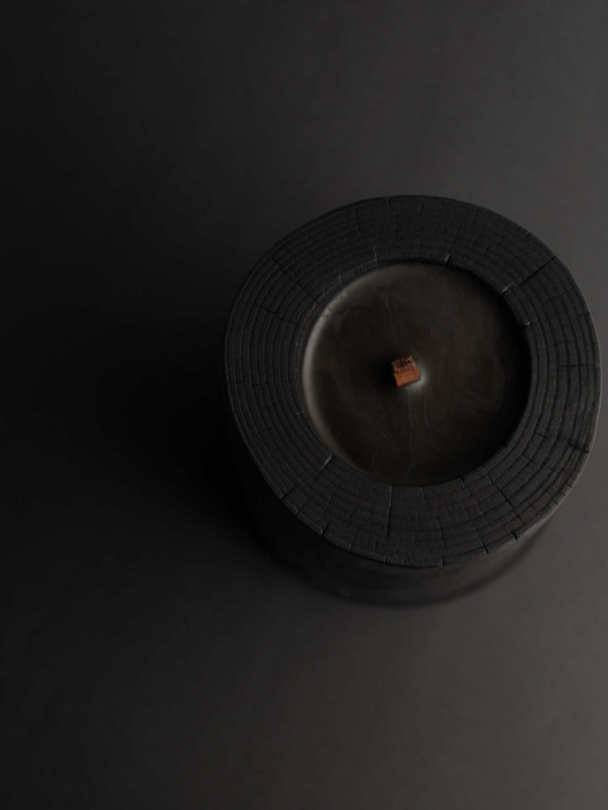 Black Illusions Wood Candle