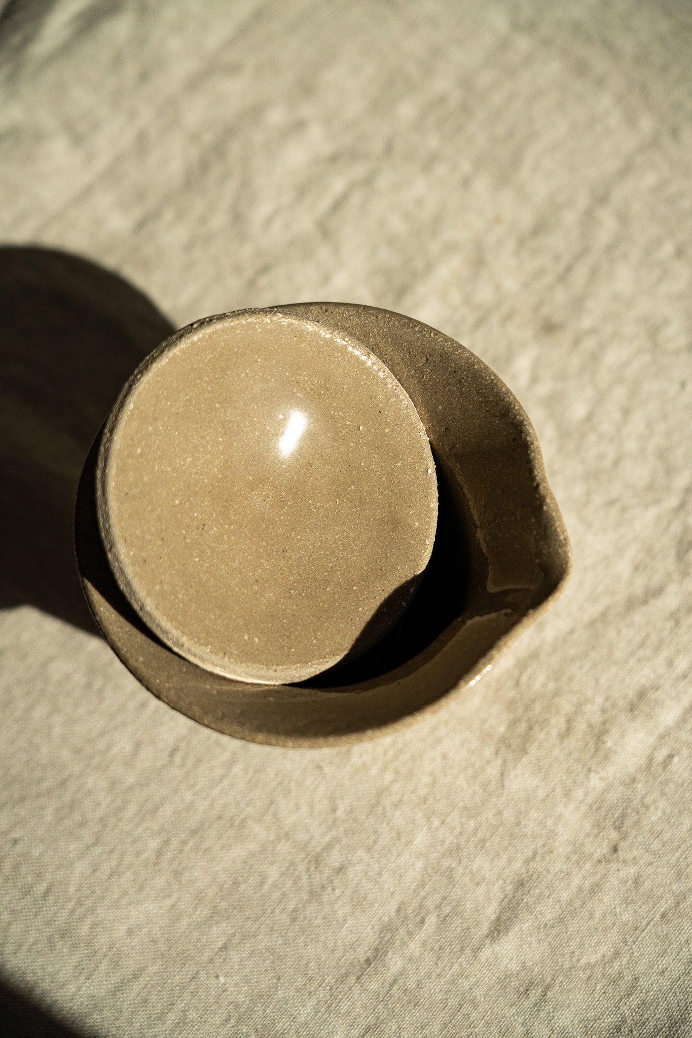 Handmade Stoneware Gaiwan – Gray with Speckles