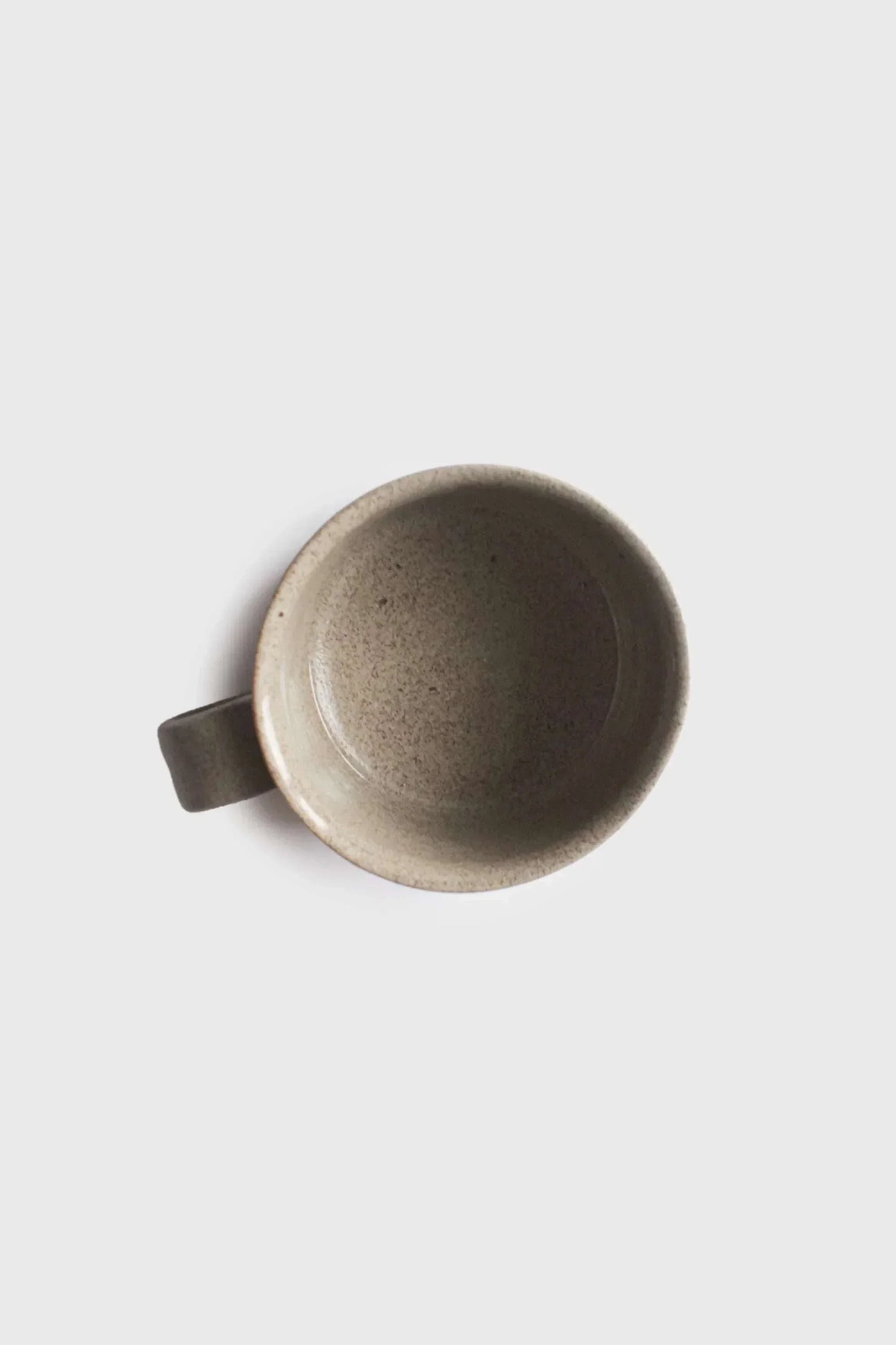 Handmade Stoneware Coffee Mug with Handle. Concrete Collection