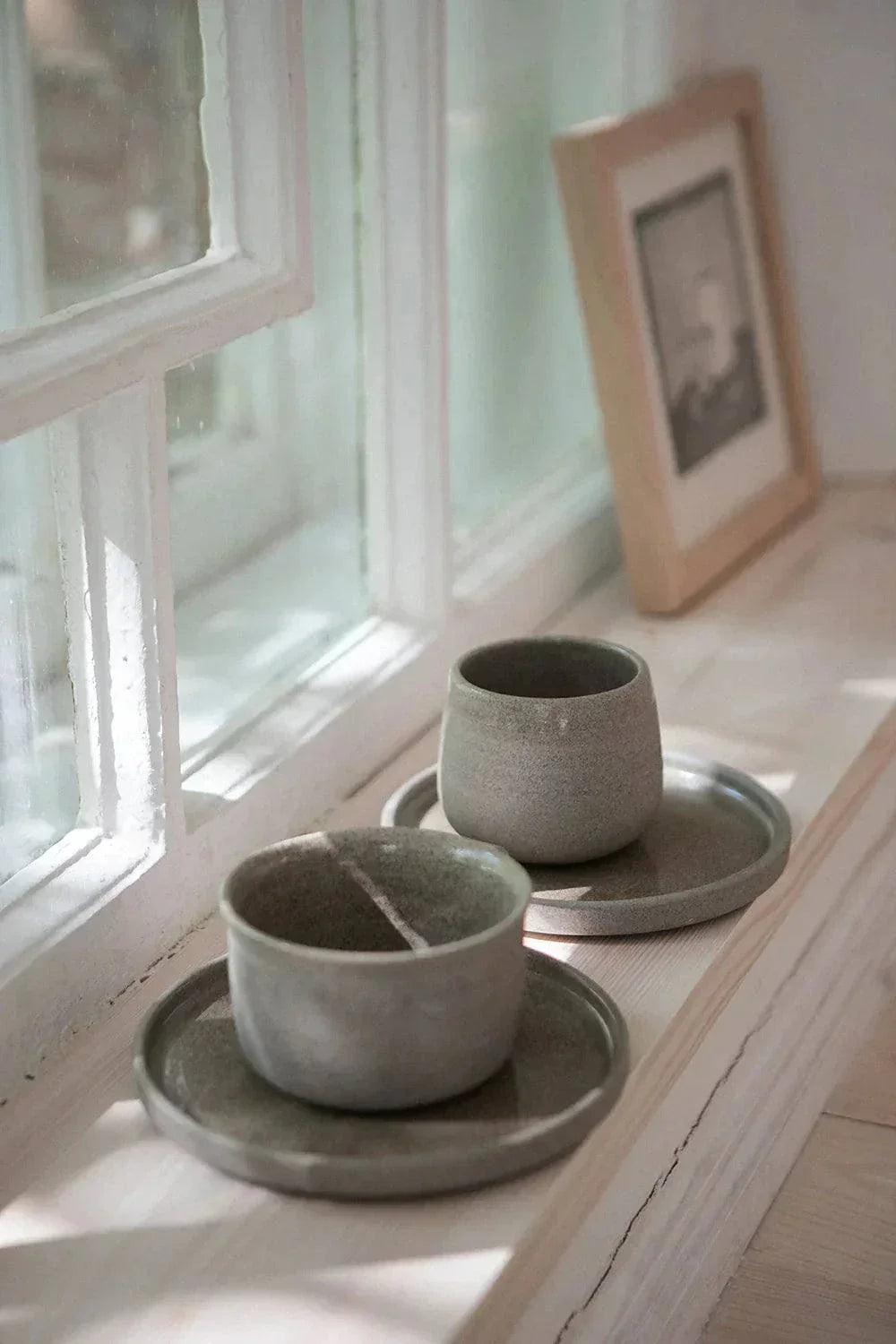 Handmade Stoneware Coffee Cup "Concrete"