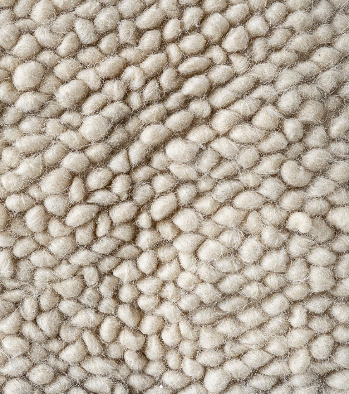 Pillow "Forest" - Bark handwoven chunky wool decorative pillow with duck feather filling, 18x18 inches.
