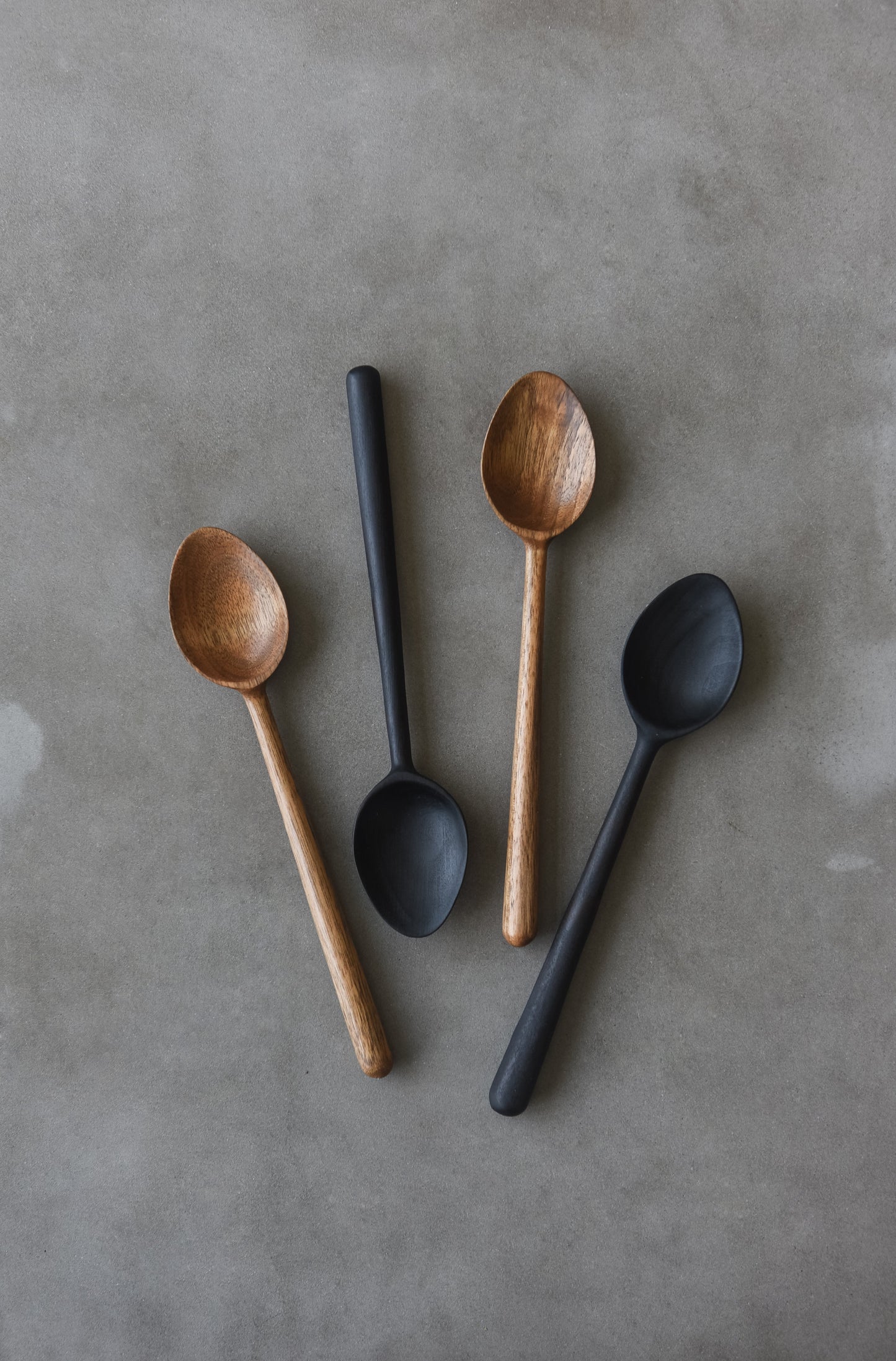 Walnut Wood Spoon with Straight Handle