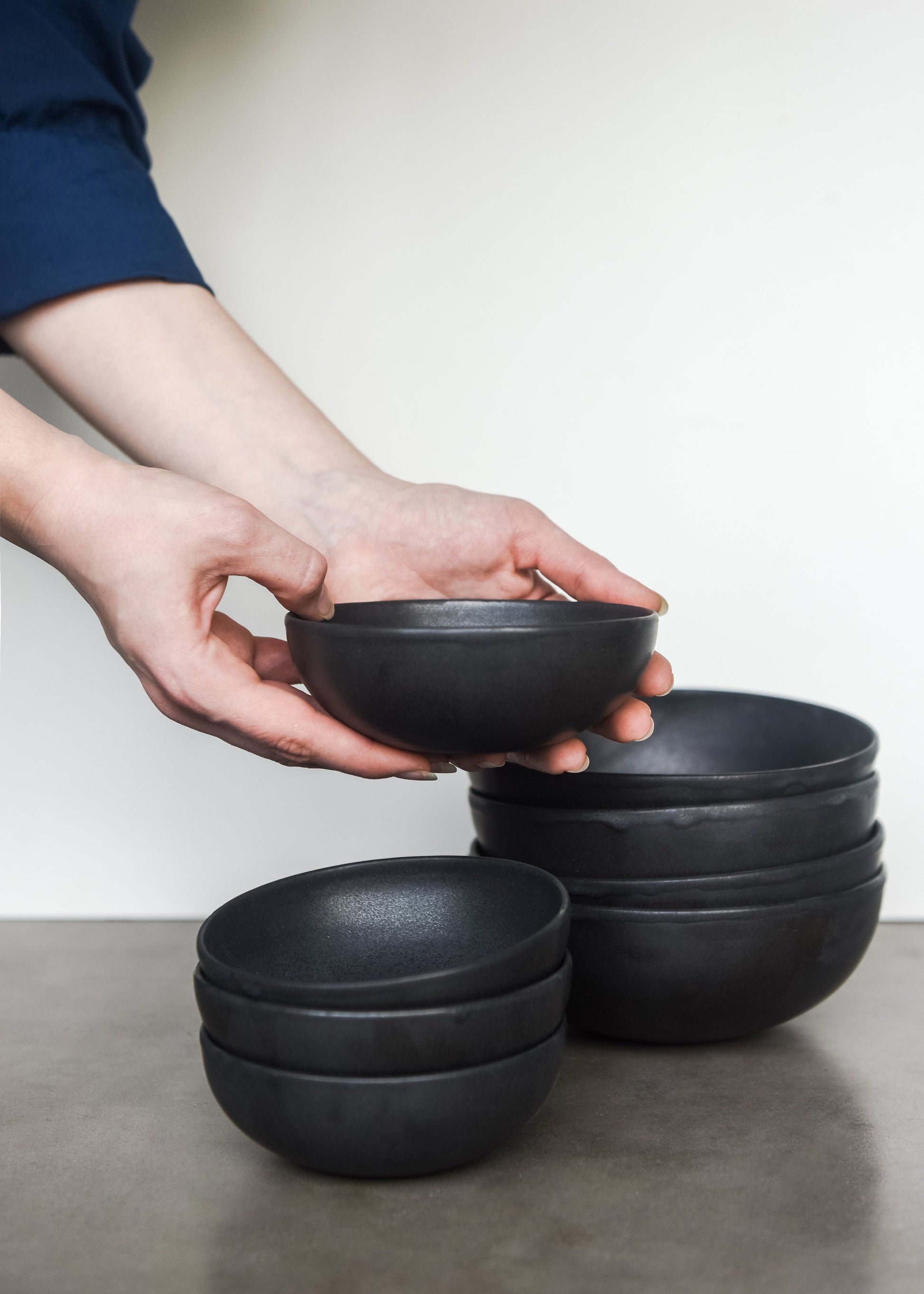 Stoneware Black Mini Bowl