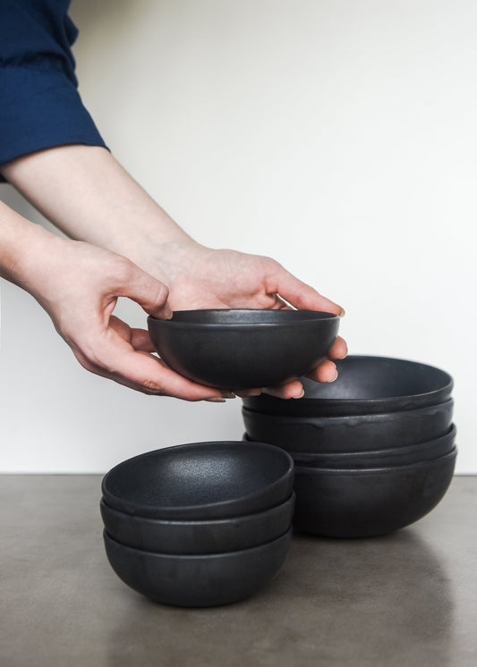 Stoneware Black Mini Bowl