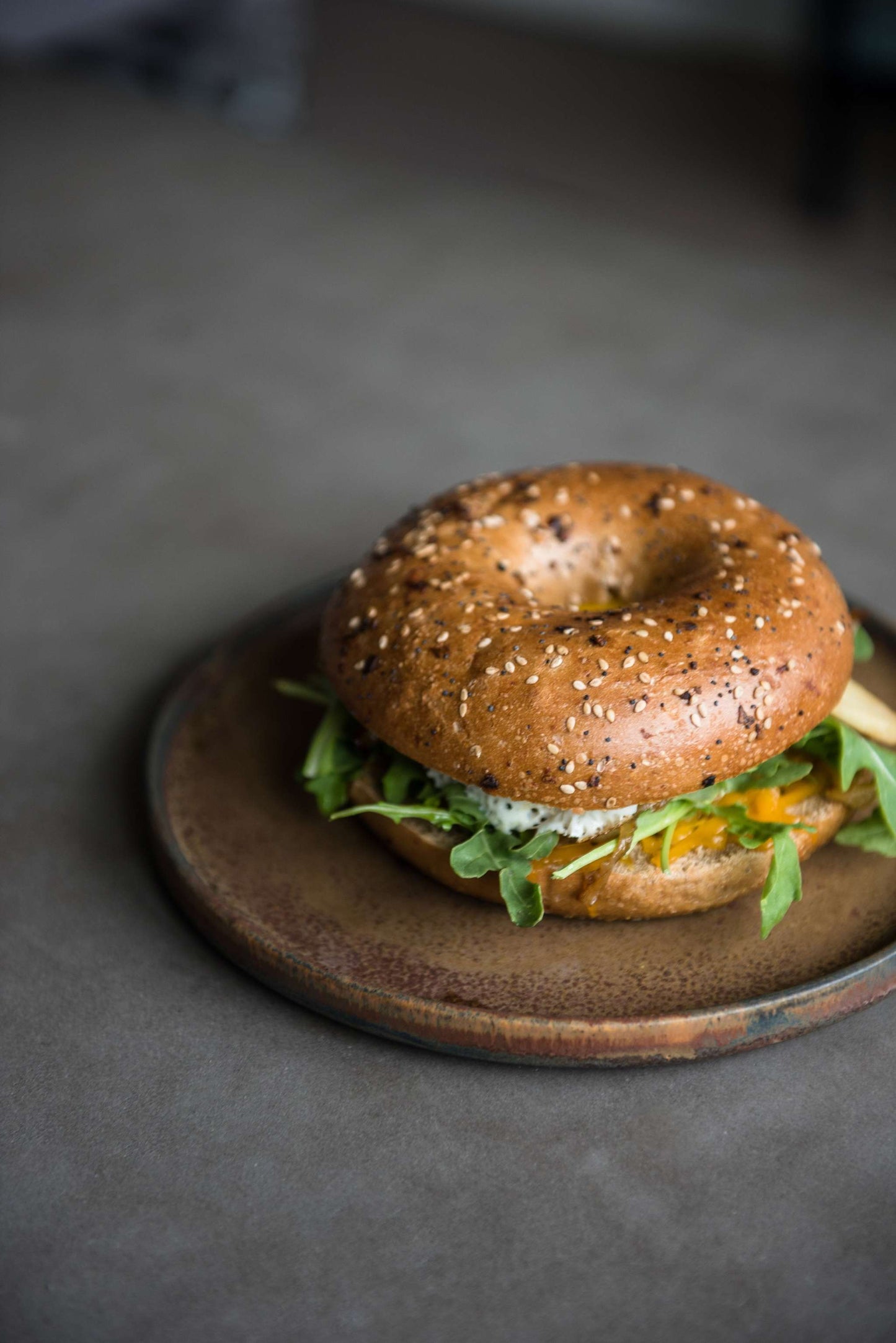 Handmade Stoneware Rust Dinner Plates