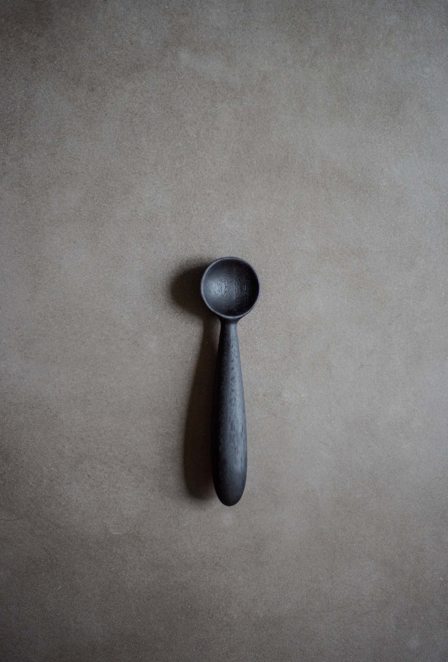 Hand-carved walnut wood spice spoon with flaxseed oil finish for kitchen and baby feeding