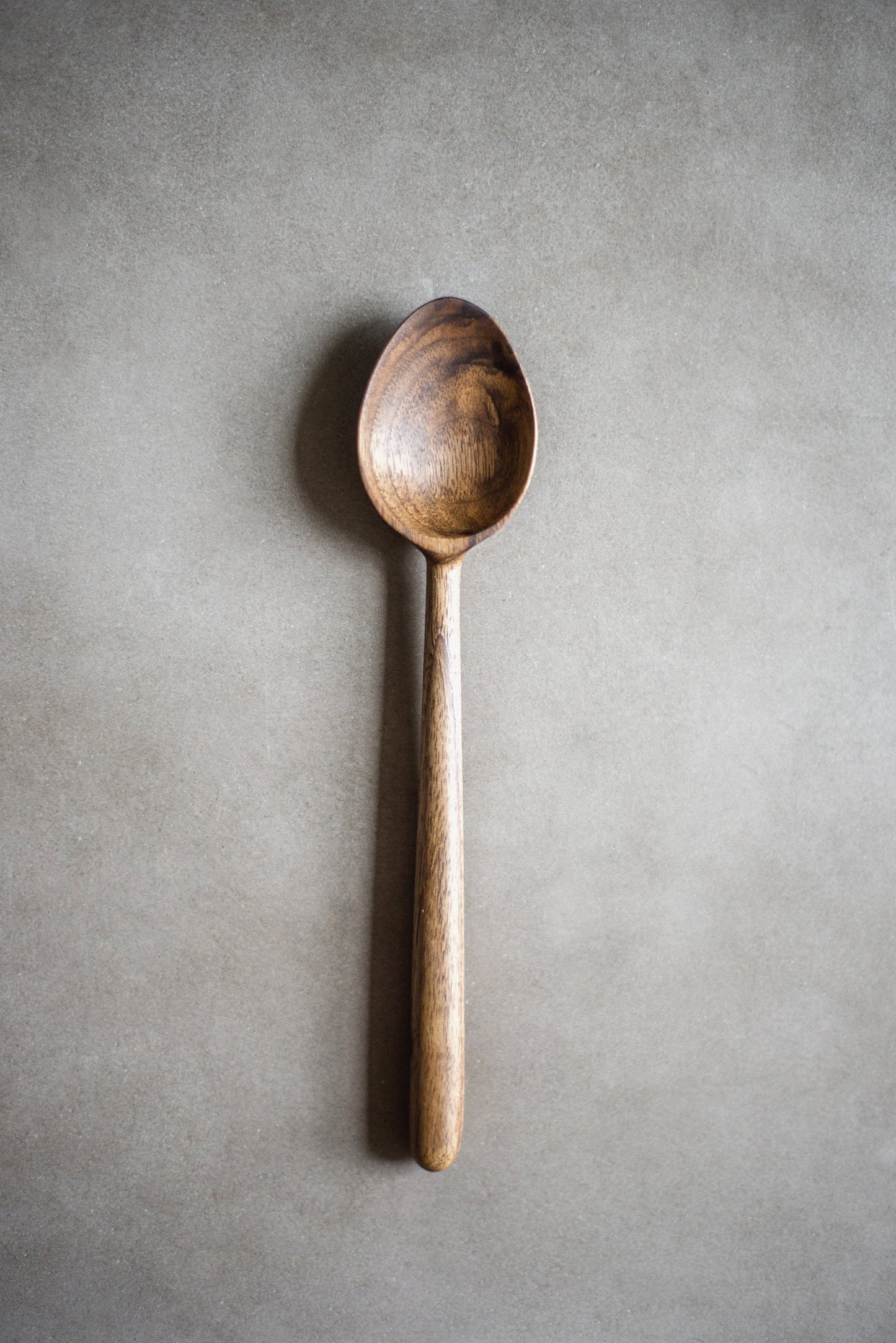Walnut Wood Spoon with Straight Handle