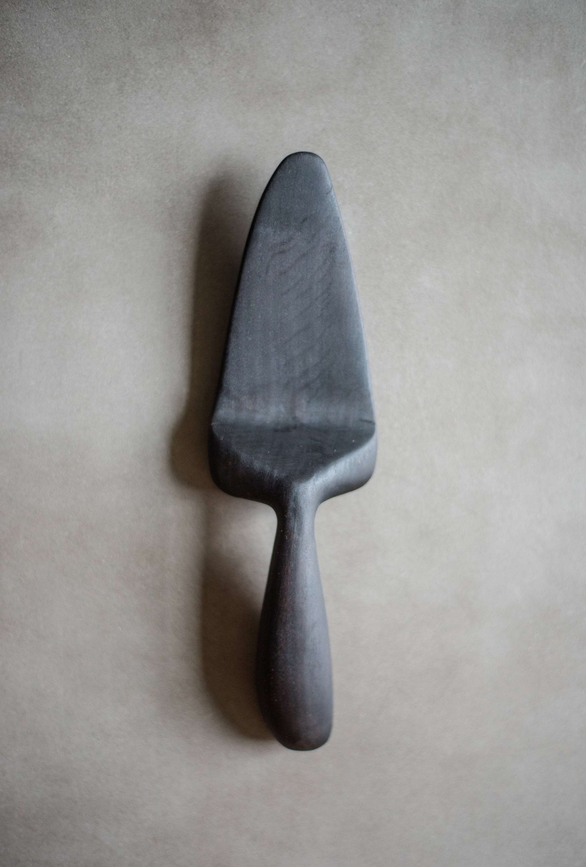Charred Wood Cake Server