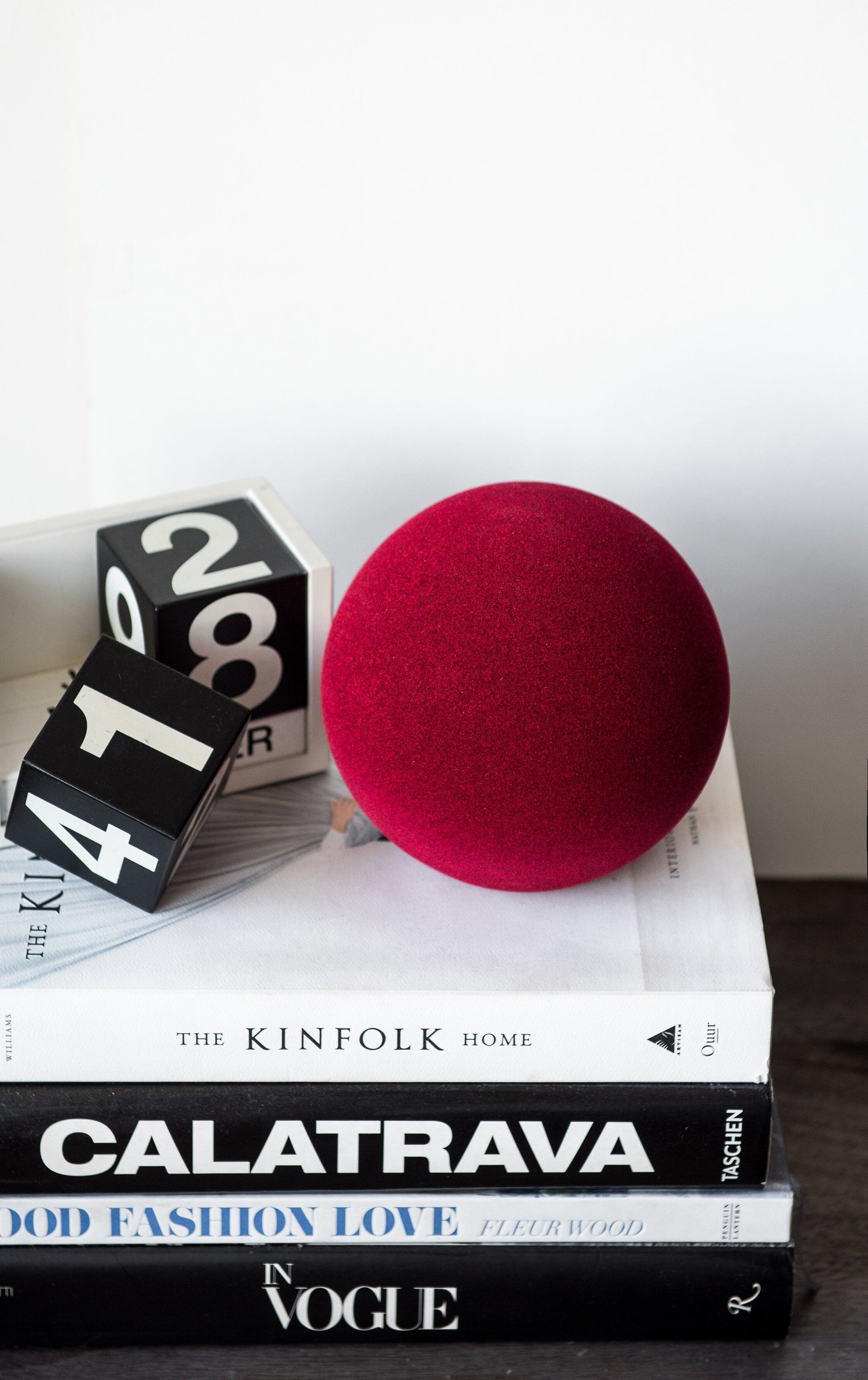 Velvet Burgundy Porcelain Tube Vase