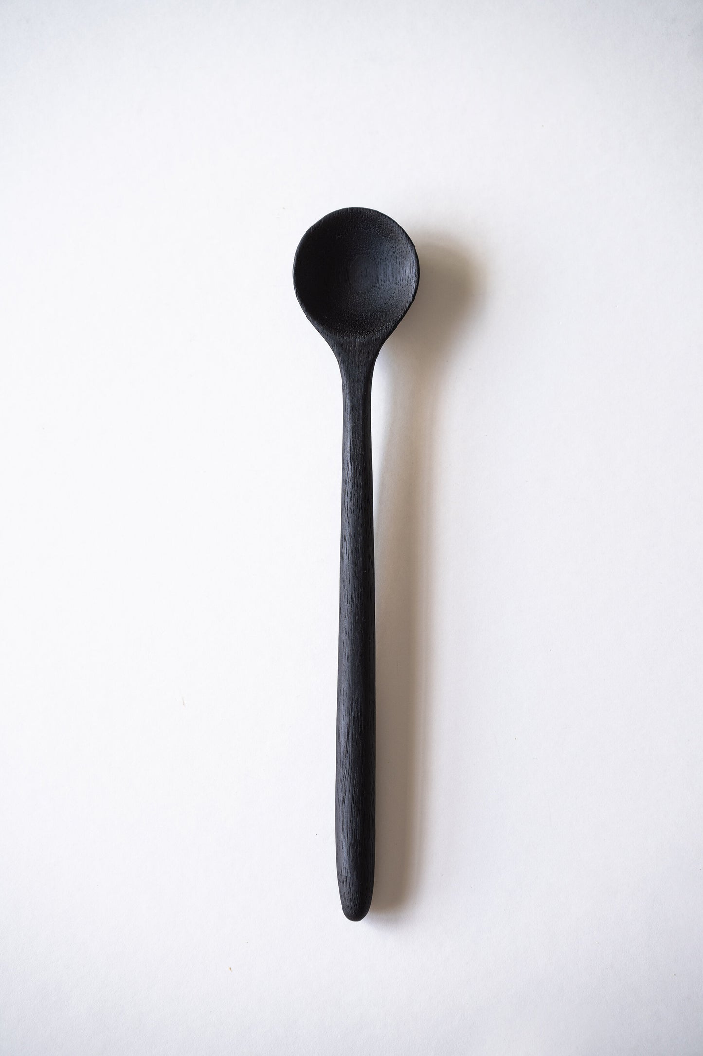 HandCarved Charred Big Coffee Spoon