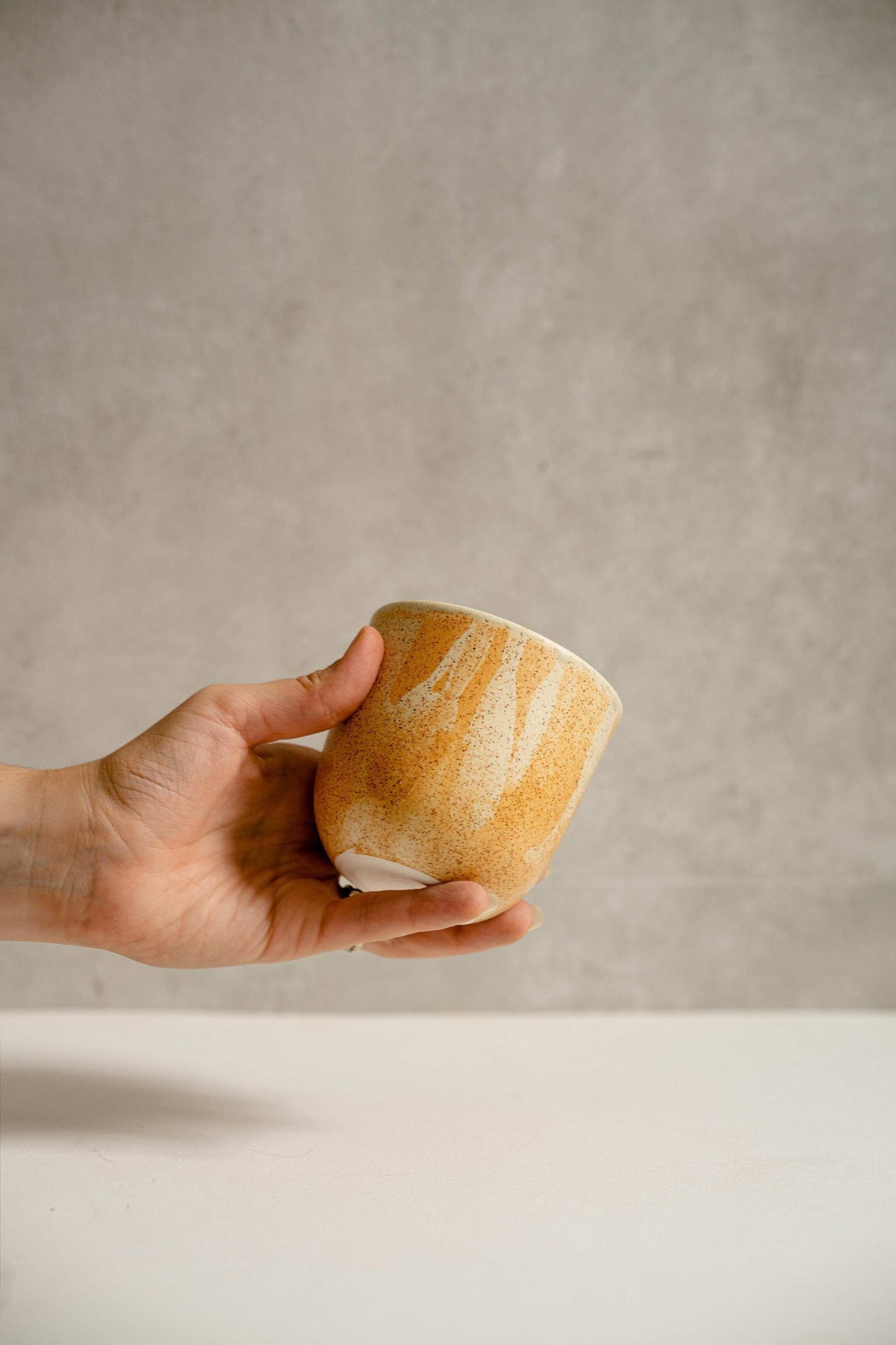 Handmade Beige Coffee Cup