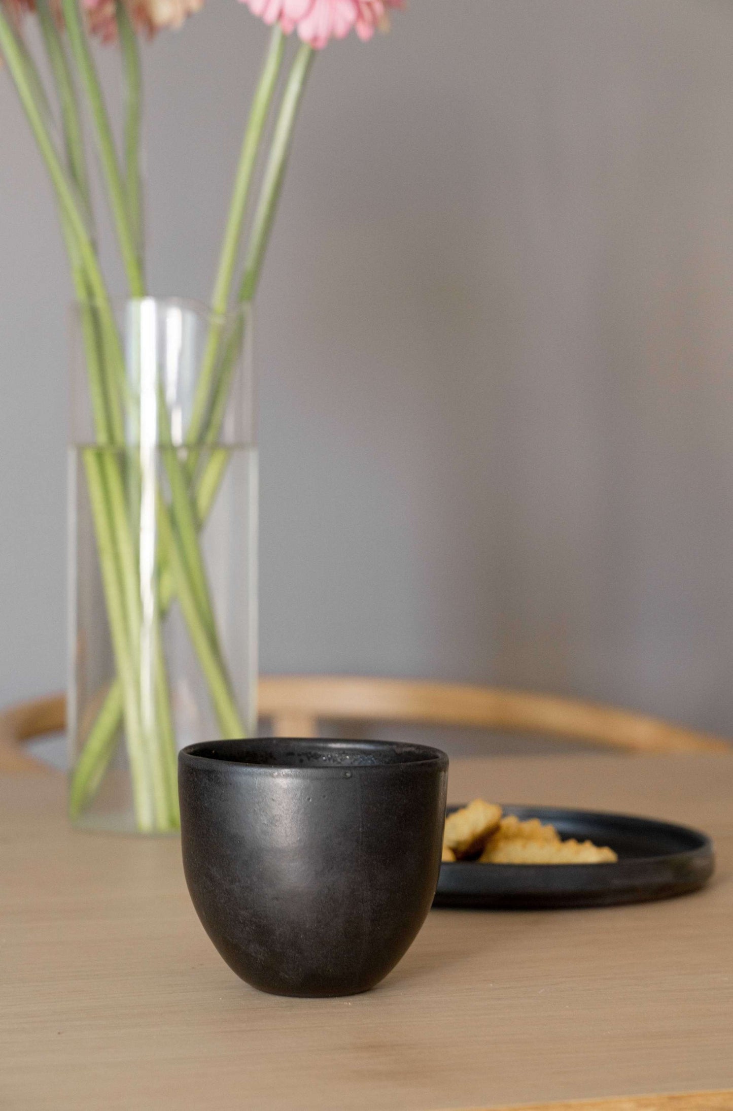 Black Matte Hand Made Coffee Cup