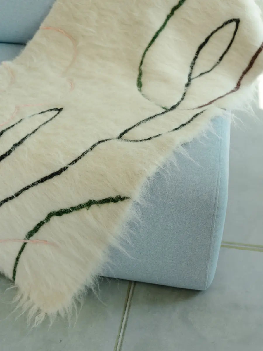Handwoven Wool Runner Rug Bloom