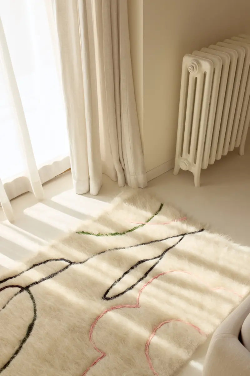 Handwoven Wool Runner Rug Bloom