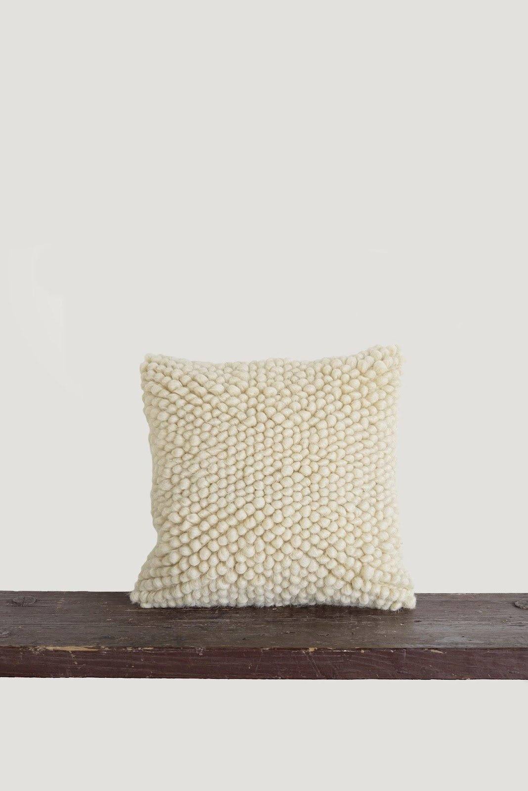 Handwoven Wool Decorative Pillow