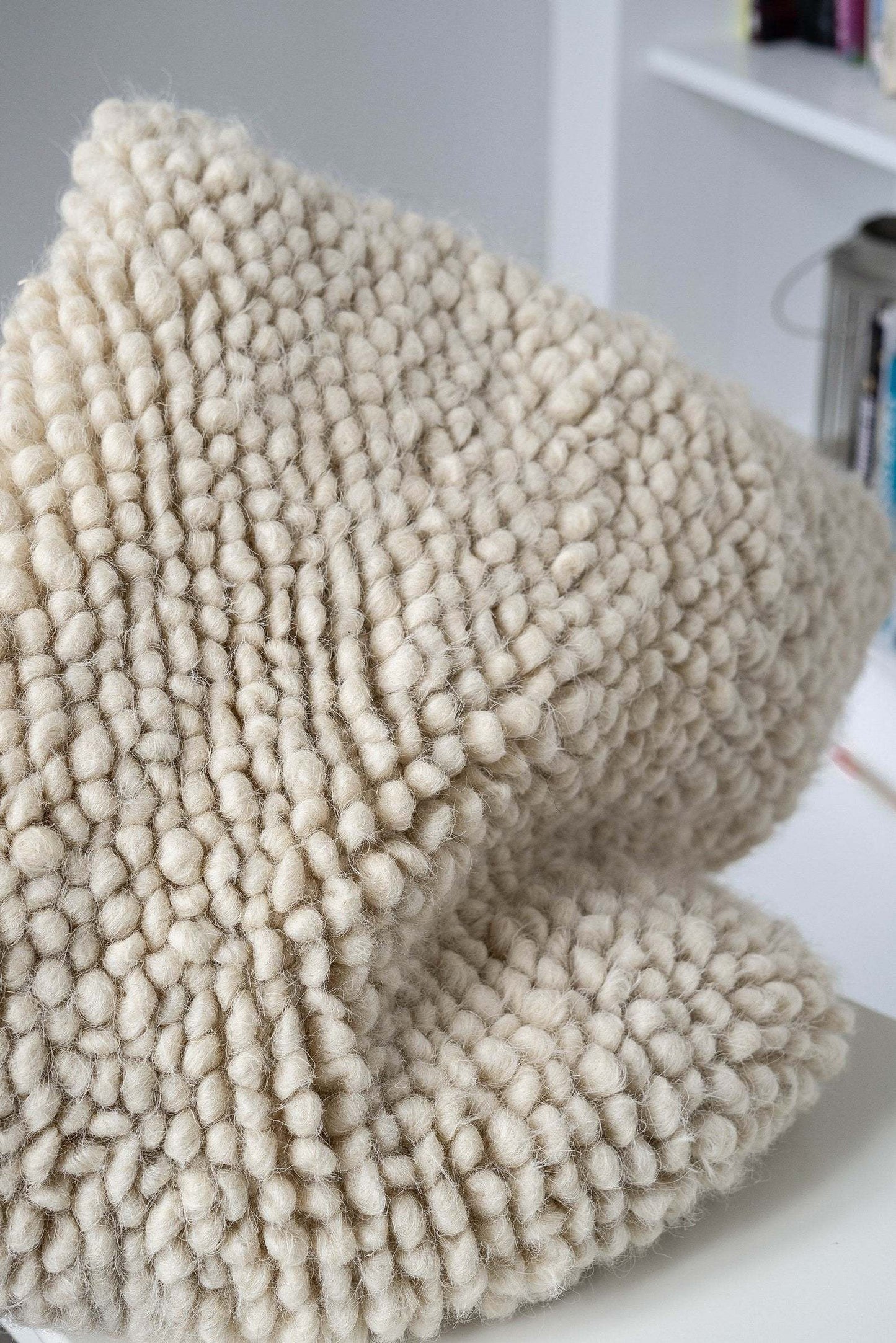 Handwoven Wool Decorative Pillow