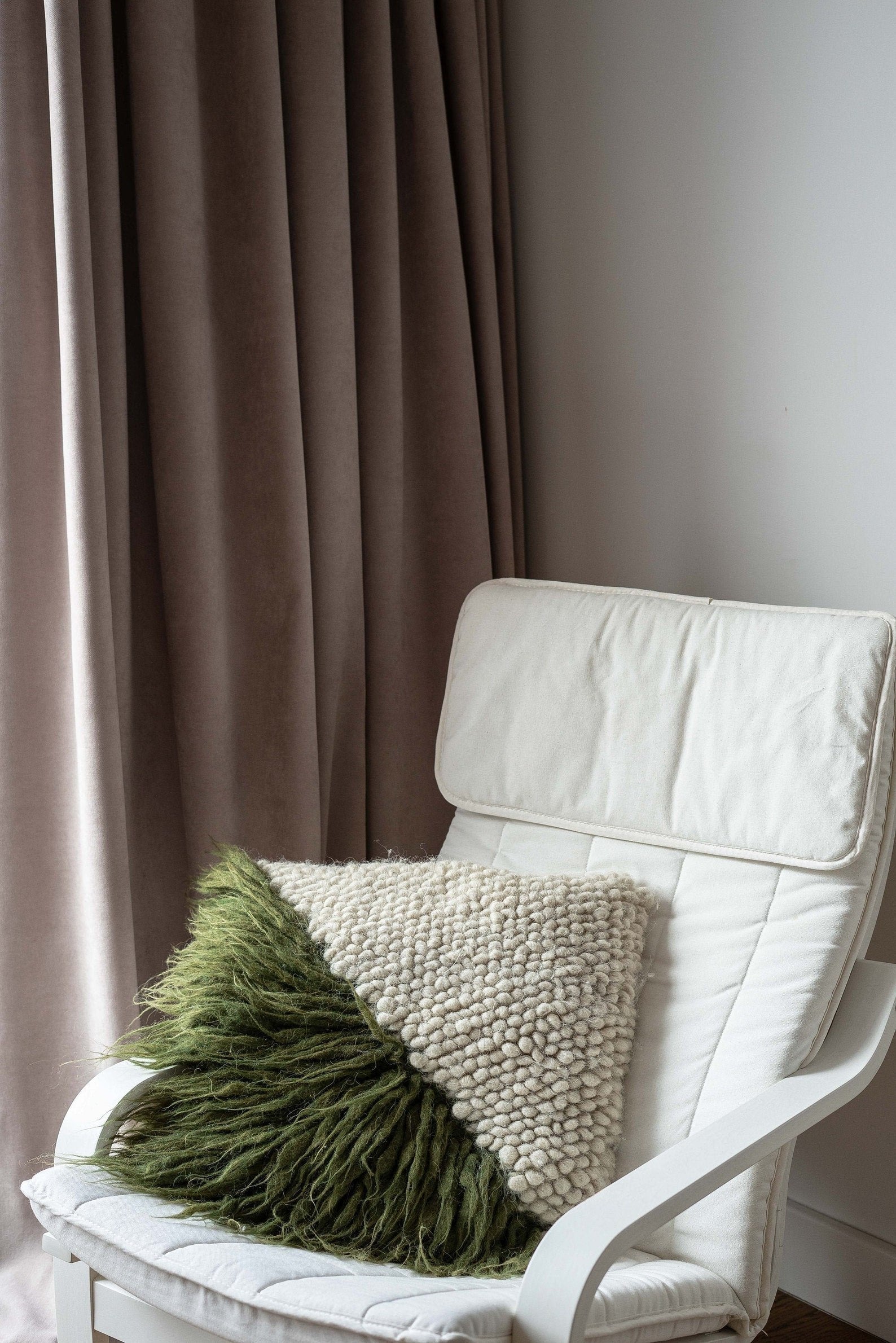 Handwoven Pillow Forest Moss