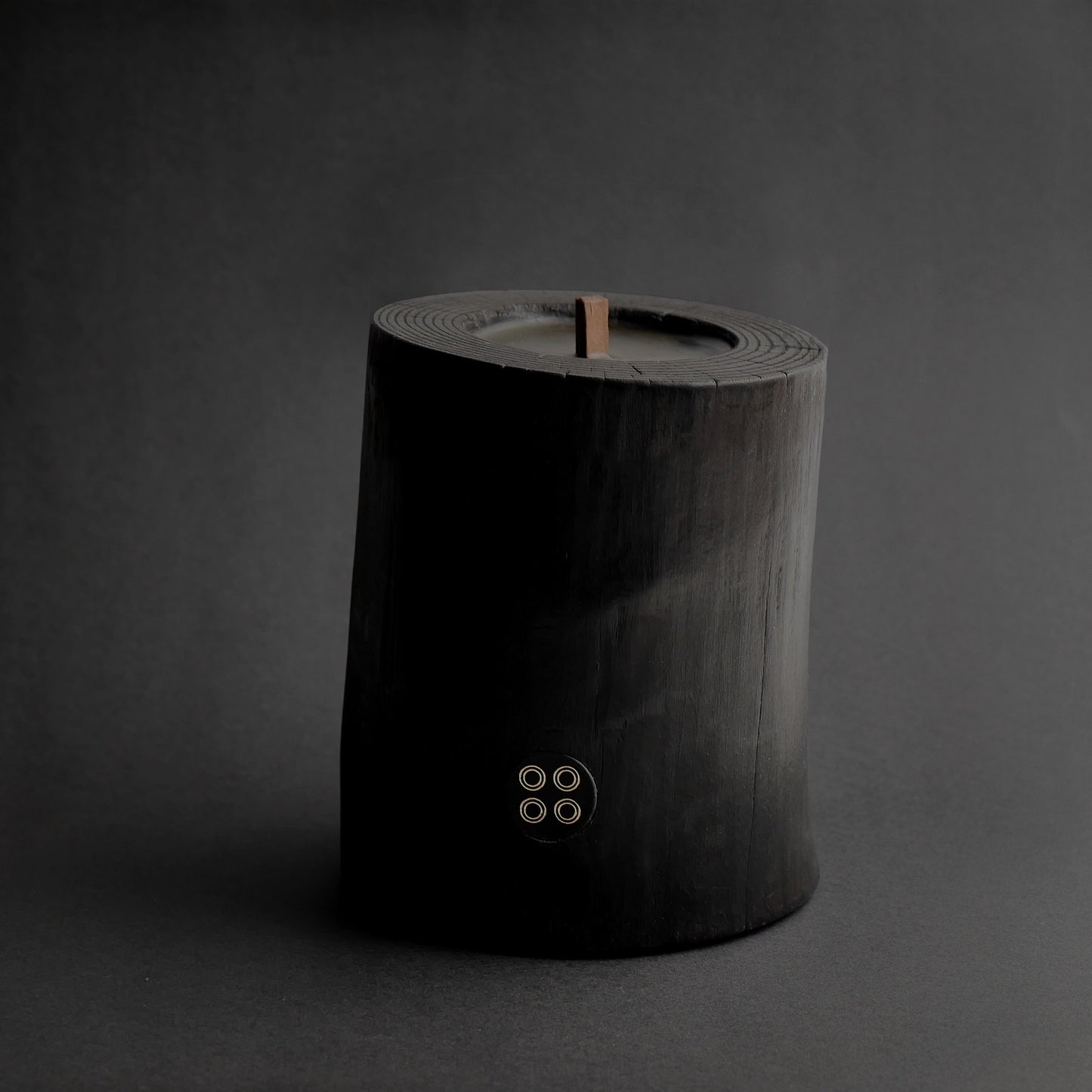 Black Illusions Wood Candle