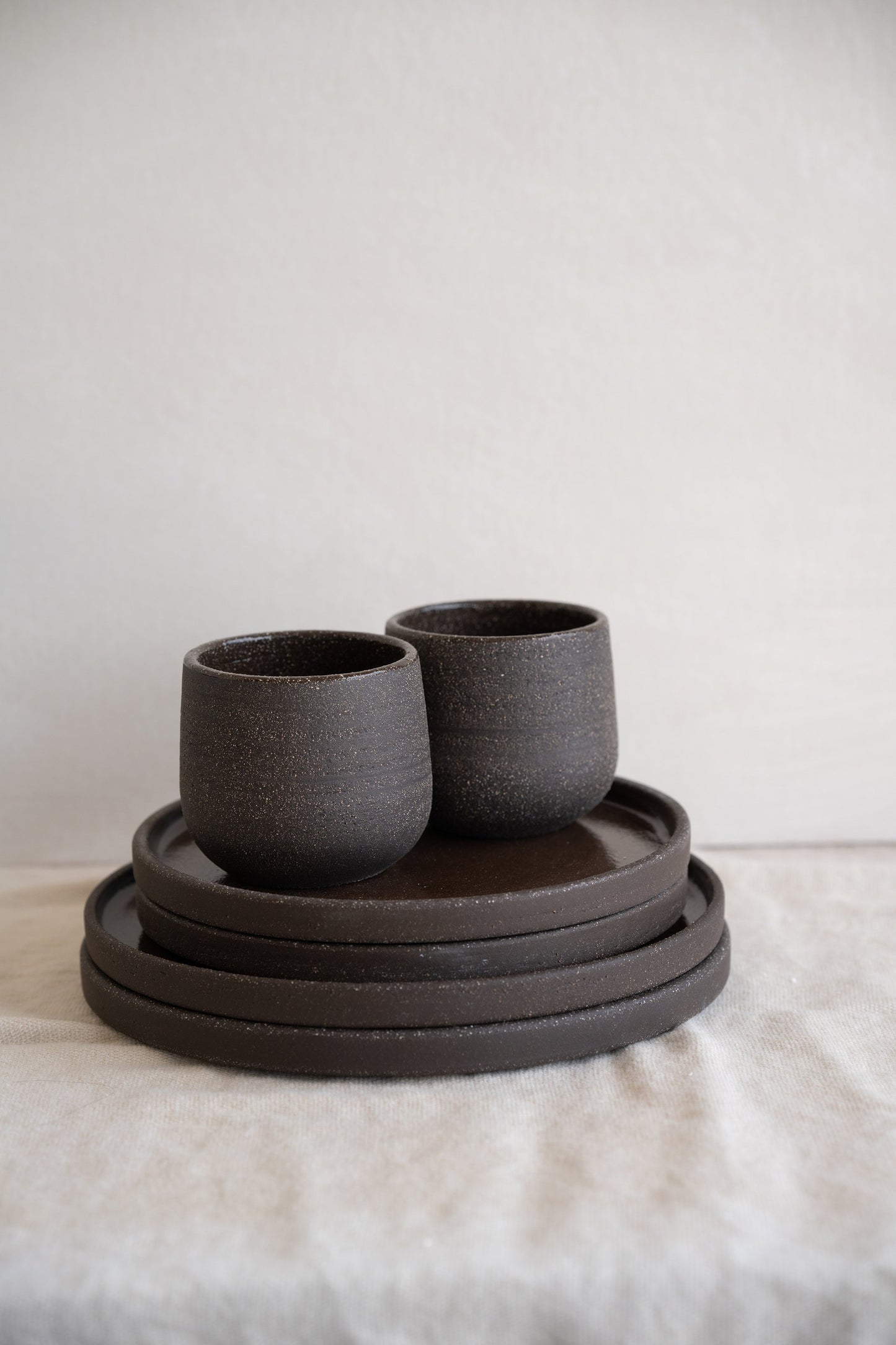 Handmade Stoneware Coffee Cup "Pumpernickel"