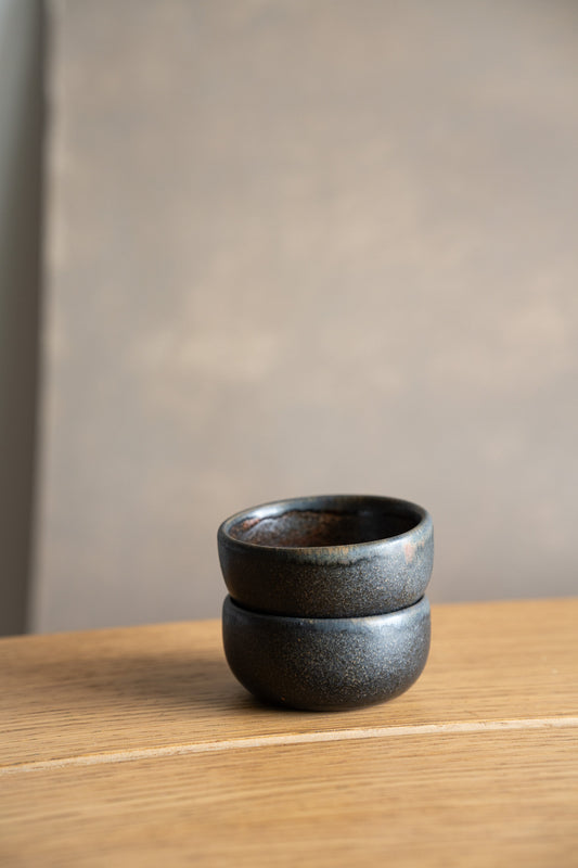 Rust Stoneware Pinch Bowl