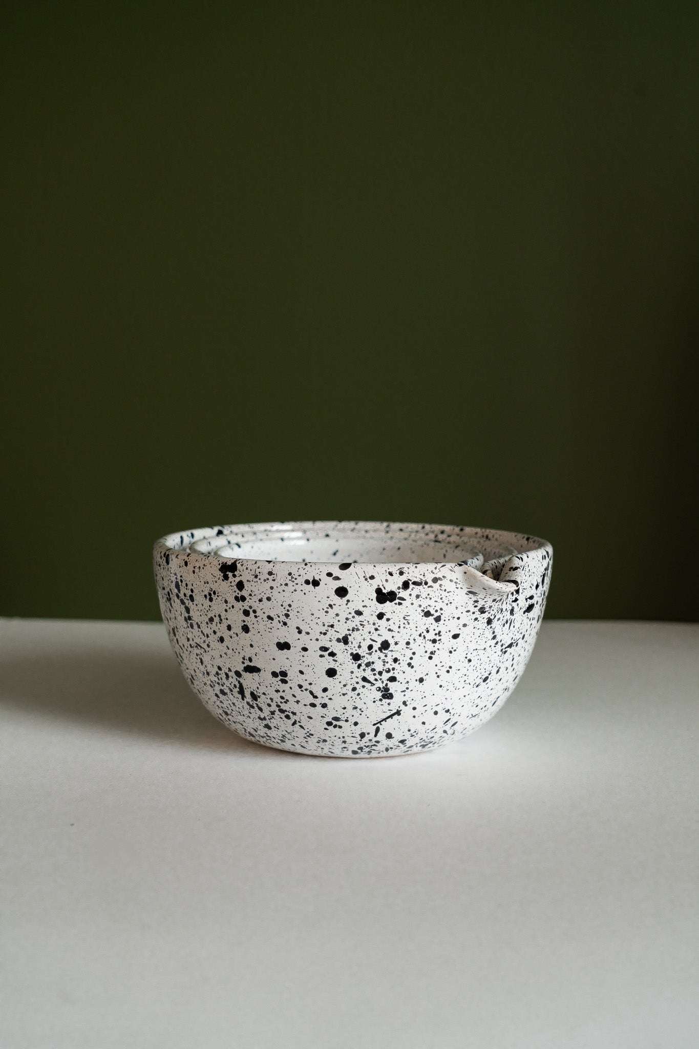 Deep Stoneware Mixing & Serving Nesting Bowl Set