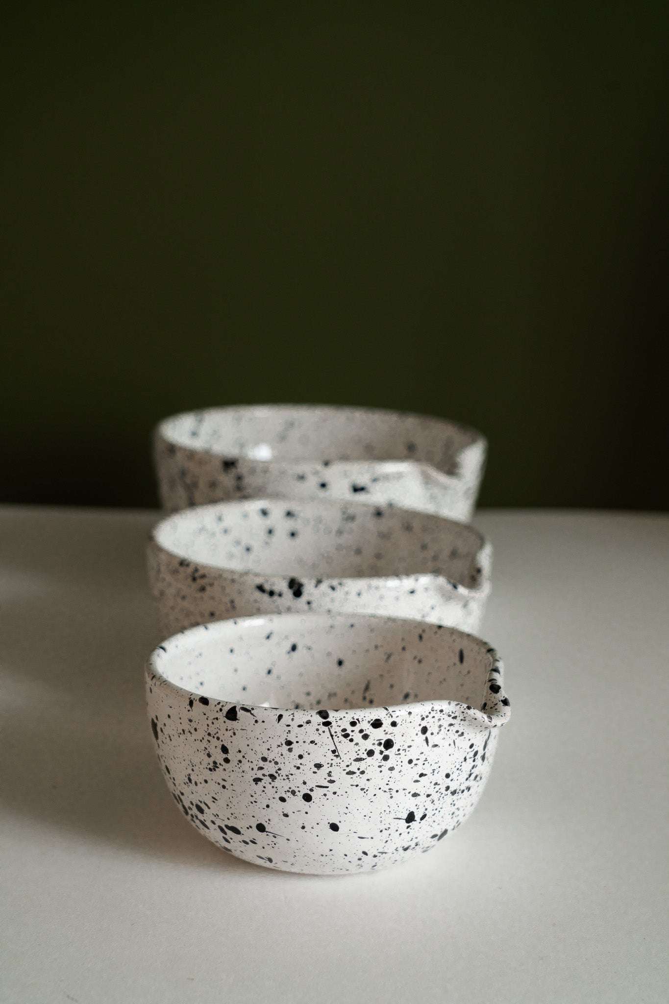 Deep Stoneware Mixing & Serving Nesting Bowl Set