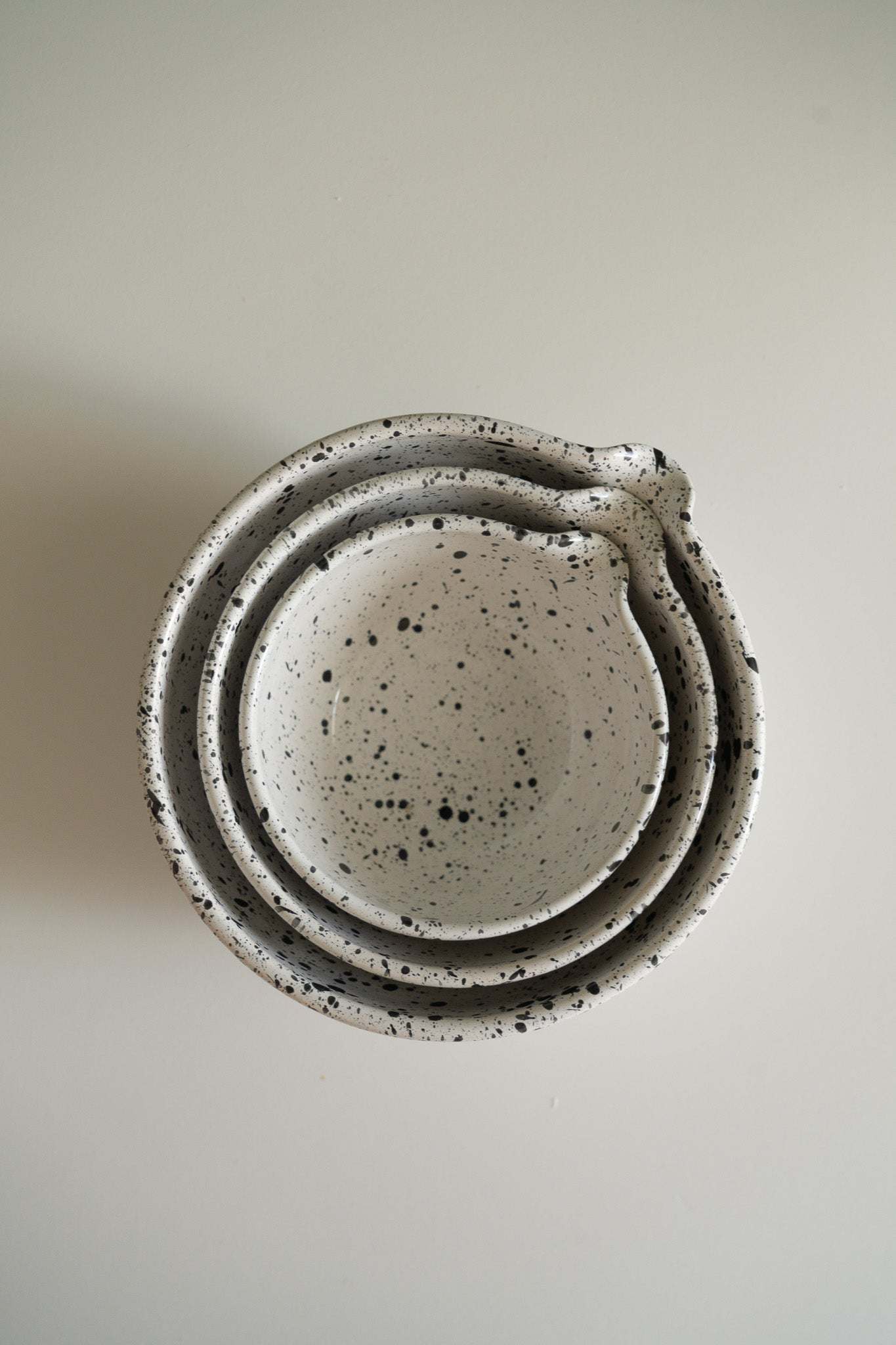 Deep Stoneware Mixing & Serving Nesting Bowl Set
