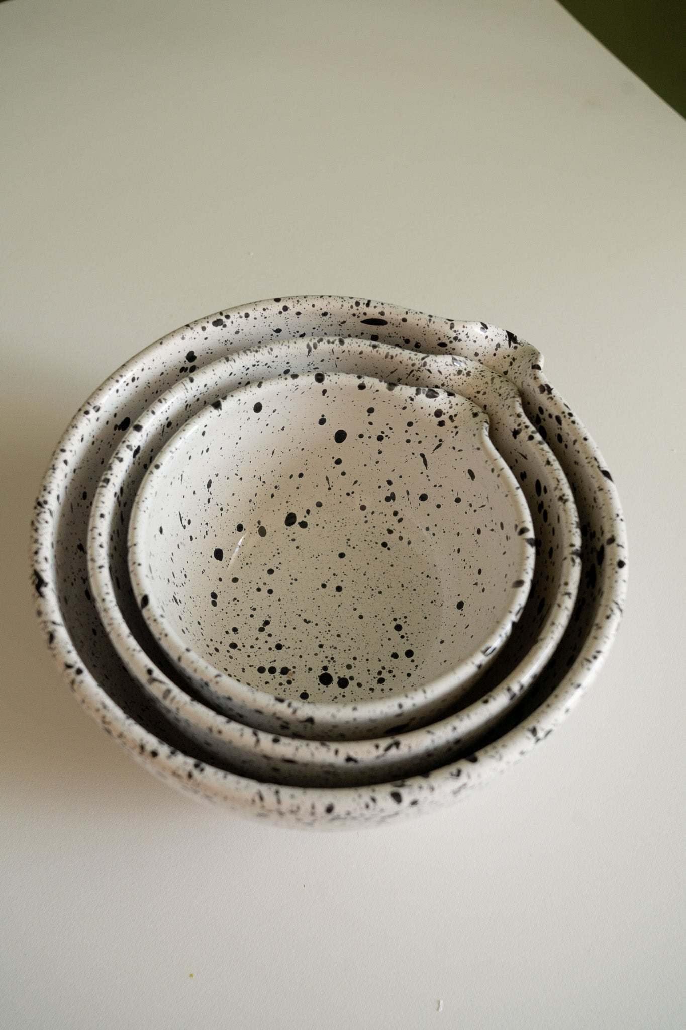 Deep Stoneware Mixing & Serving Nesting Bowl Set