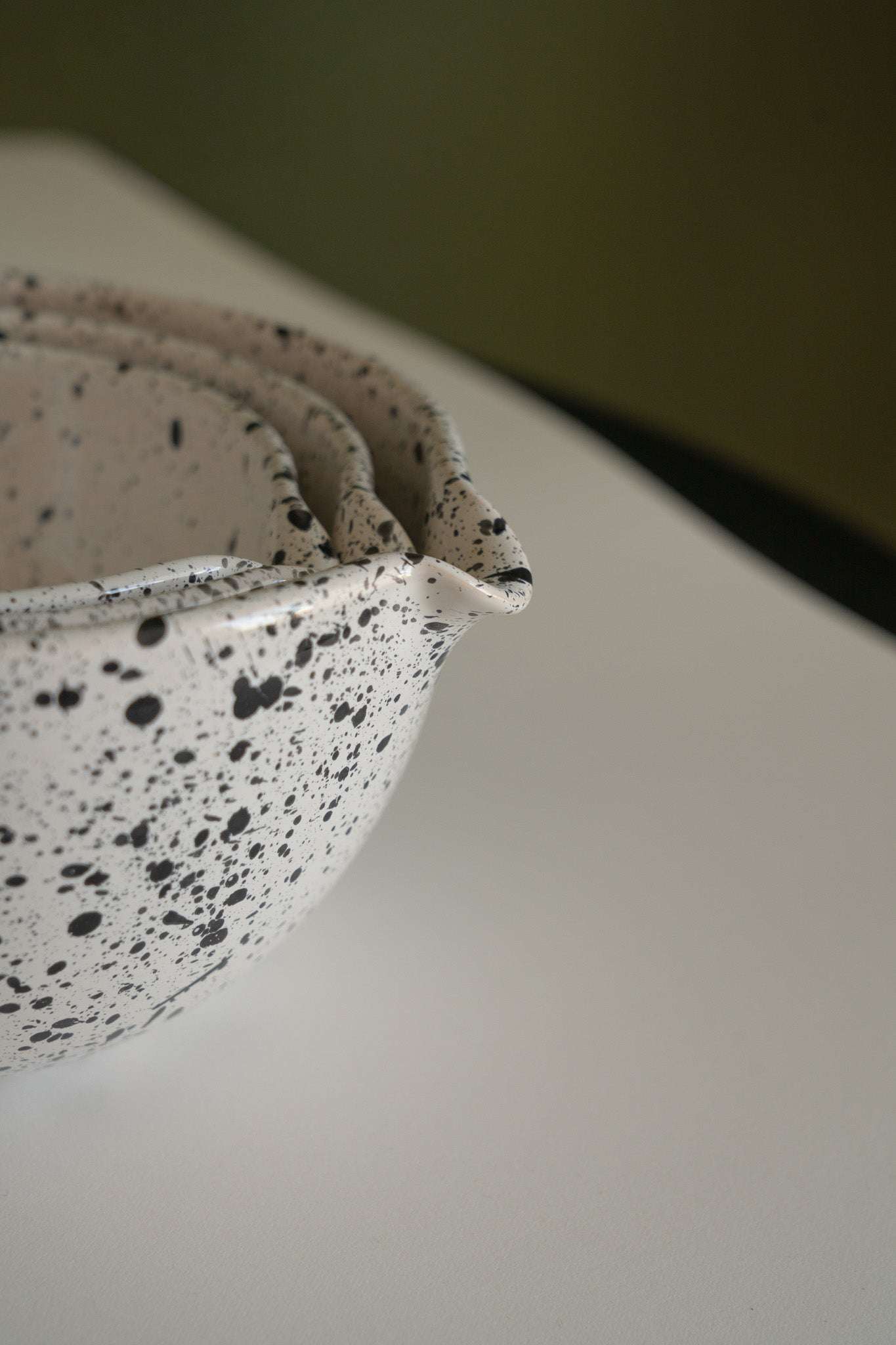 Deep Stoneware Mixing & Serving Nesting Bowl Set