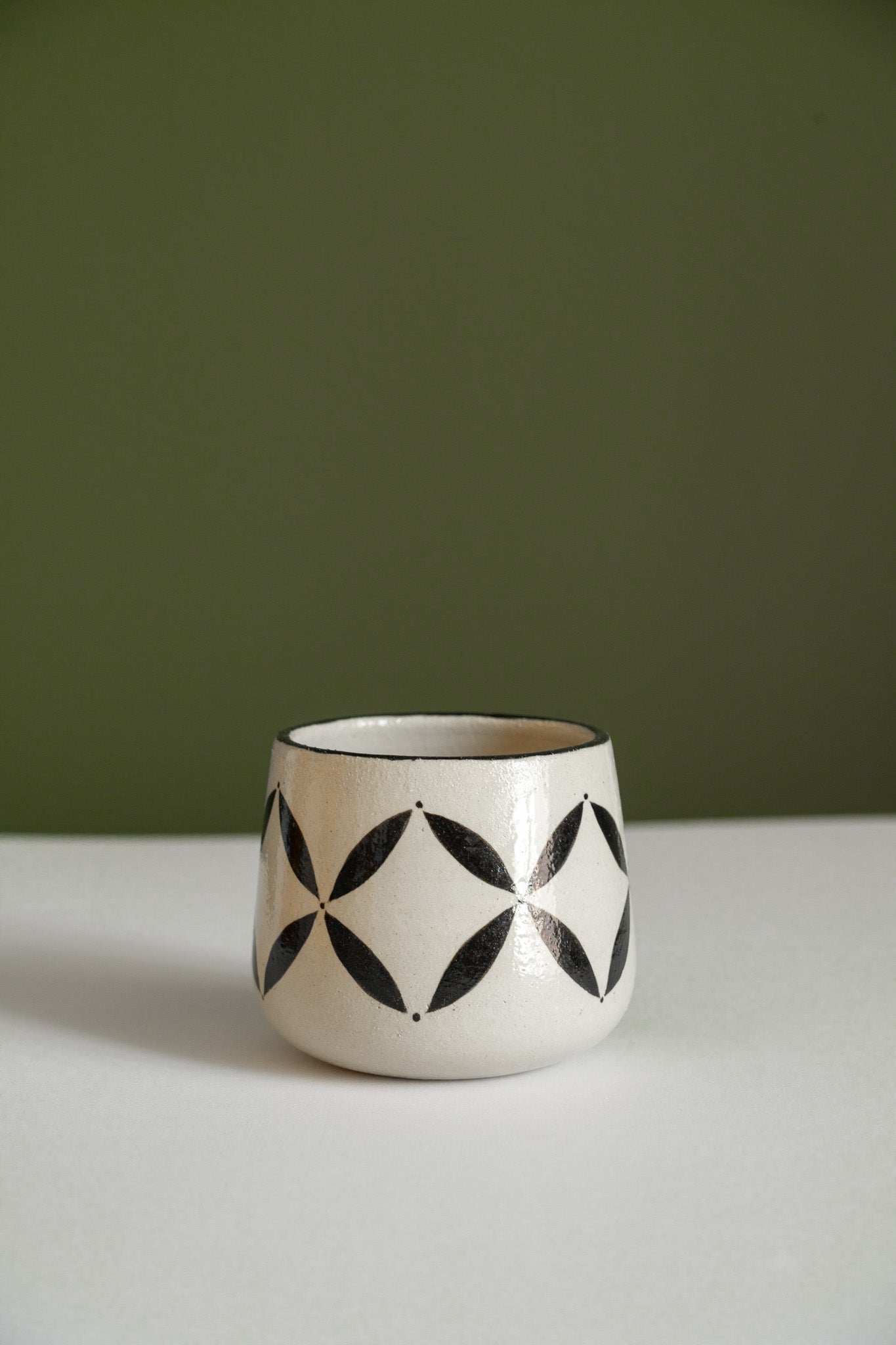 Handmade Stoneware Coffee Mug: Hand Painted Heritage Collection