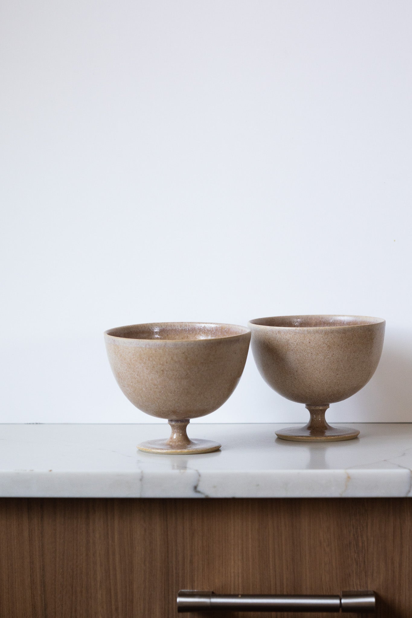 Handcrafted Ceramic Footed Bowl – Stoneware Dessert & Breakfast Chalice