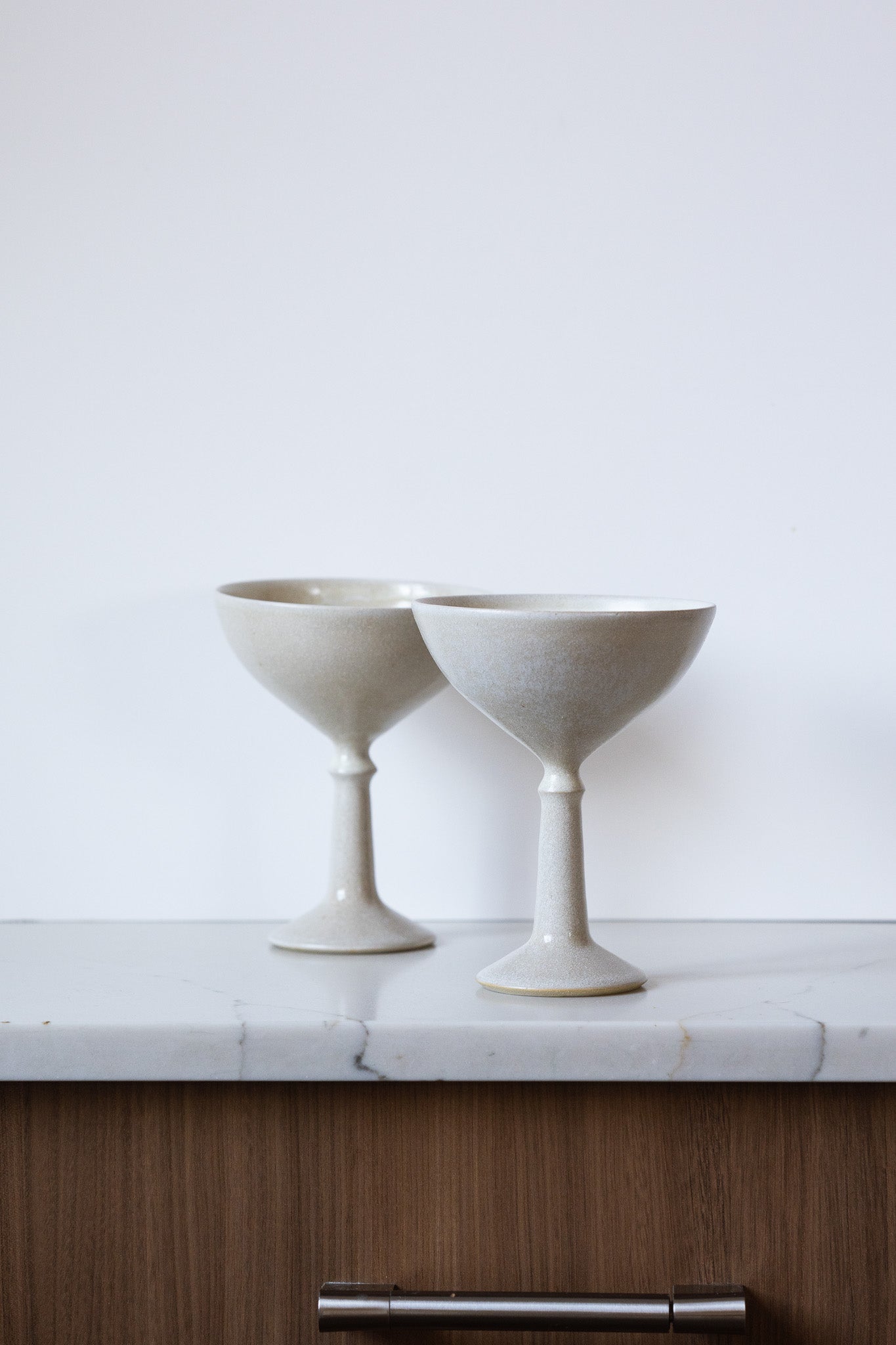 Handcrafted Ceramic Champagne Coupe – Stoneware Ice Cream & Dessert Glass