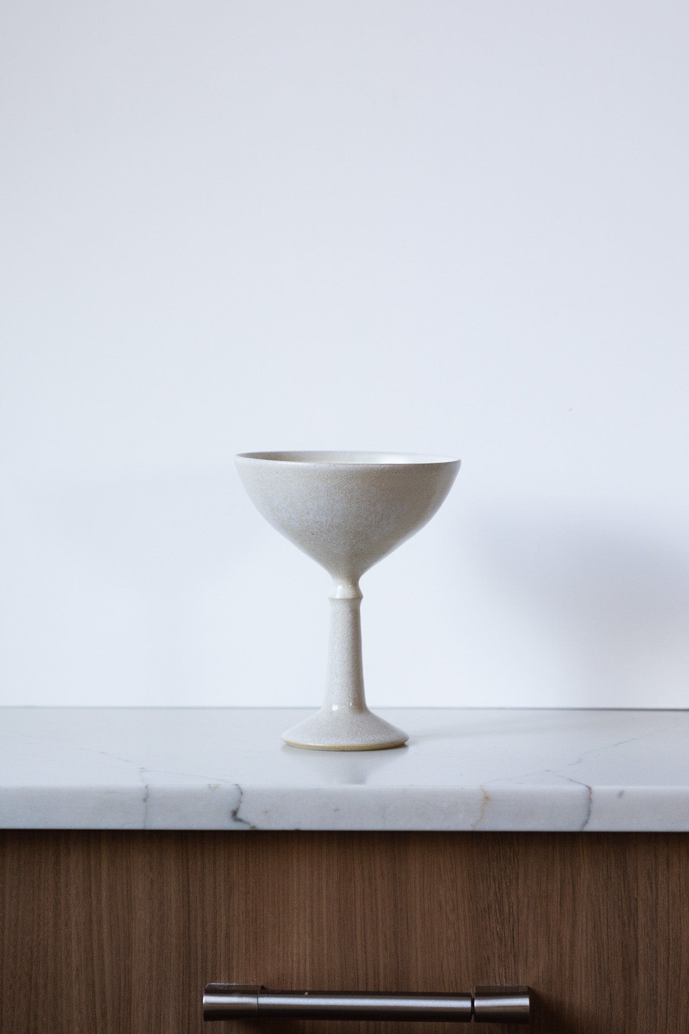 Handcrafted Ceramic Champagne Coupe – Stoneware Ice Cream & Dessert Glass