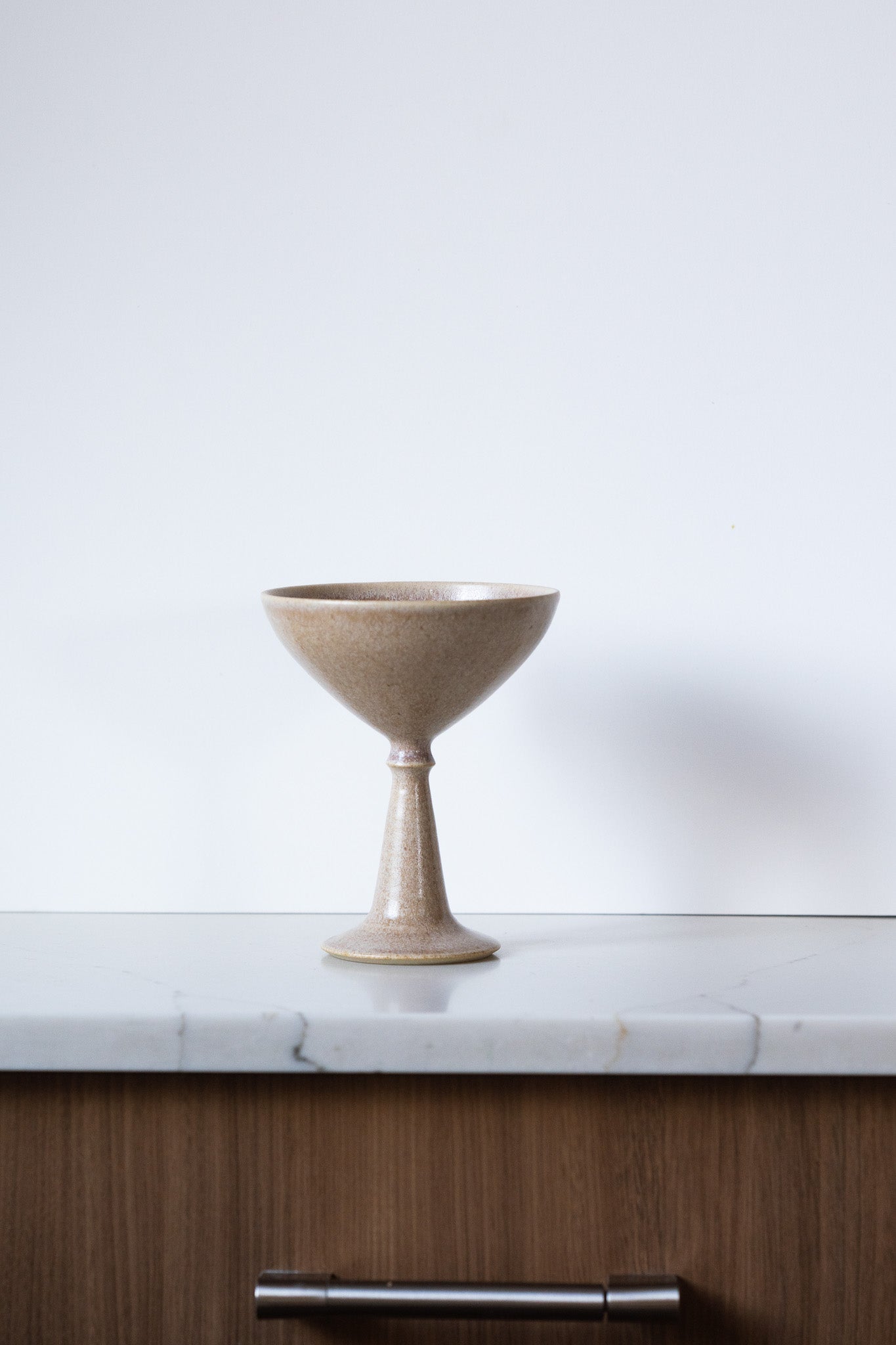 Handcrafted Ceramic Champagne Coupe – Stoneware Ice Cream & Dessert Glass