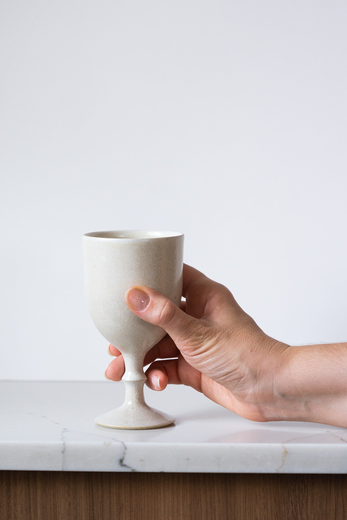 Wheel-Thrown Ceramic Wine Glasses / Goblets