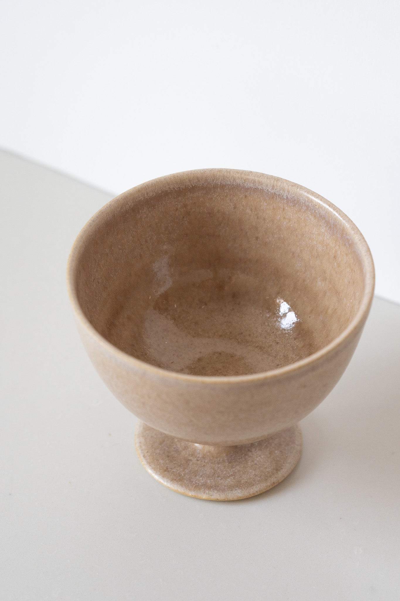 Handcrafted Ceramic Footed Bowl – Stoneware Dessert & Breakfast Chalice
