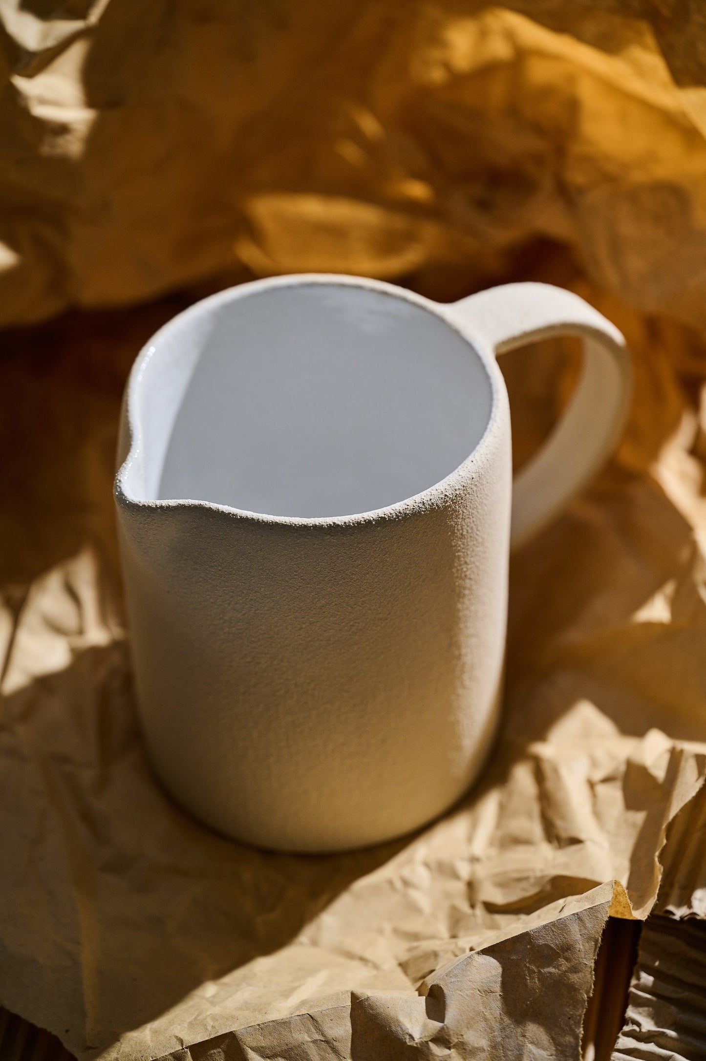 Handmade Stoneware Small Pitcher