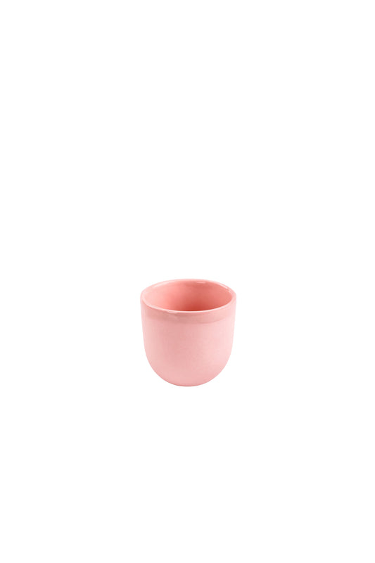 Handmade Porcelain Espresso Cup. Powder Pink