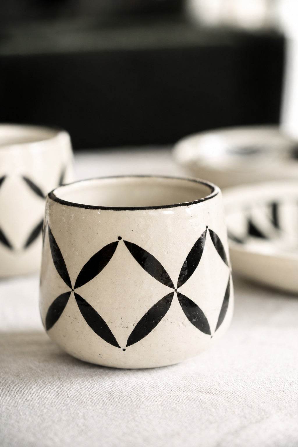 Handmade Stoneware Coffee Mug: Hand Painted Heritage Collection