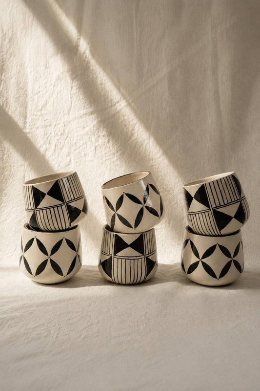 Handmade Stoneware Coffee Mug: Hand Painted Heritage Collection