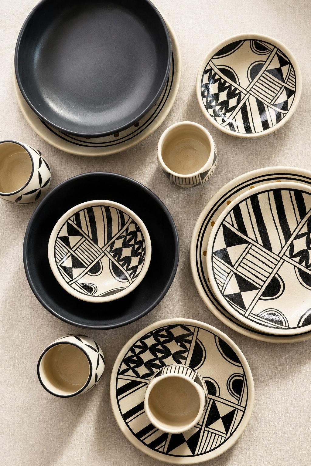 Hand Painted Stoneware Dinner Plate