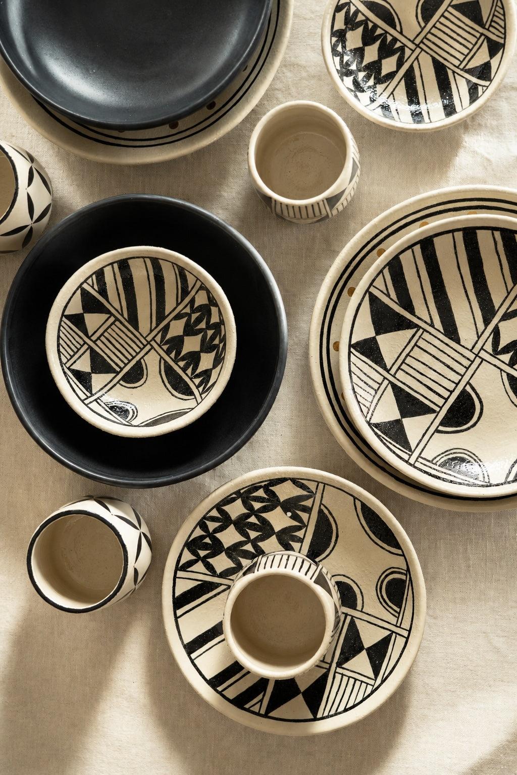 Hand Painted Stoneware Dinner Plate