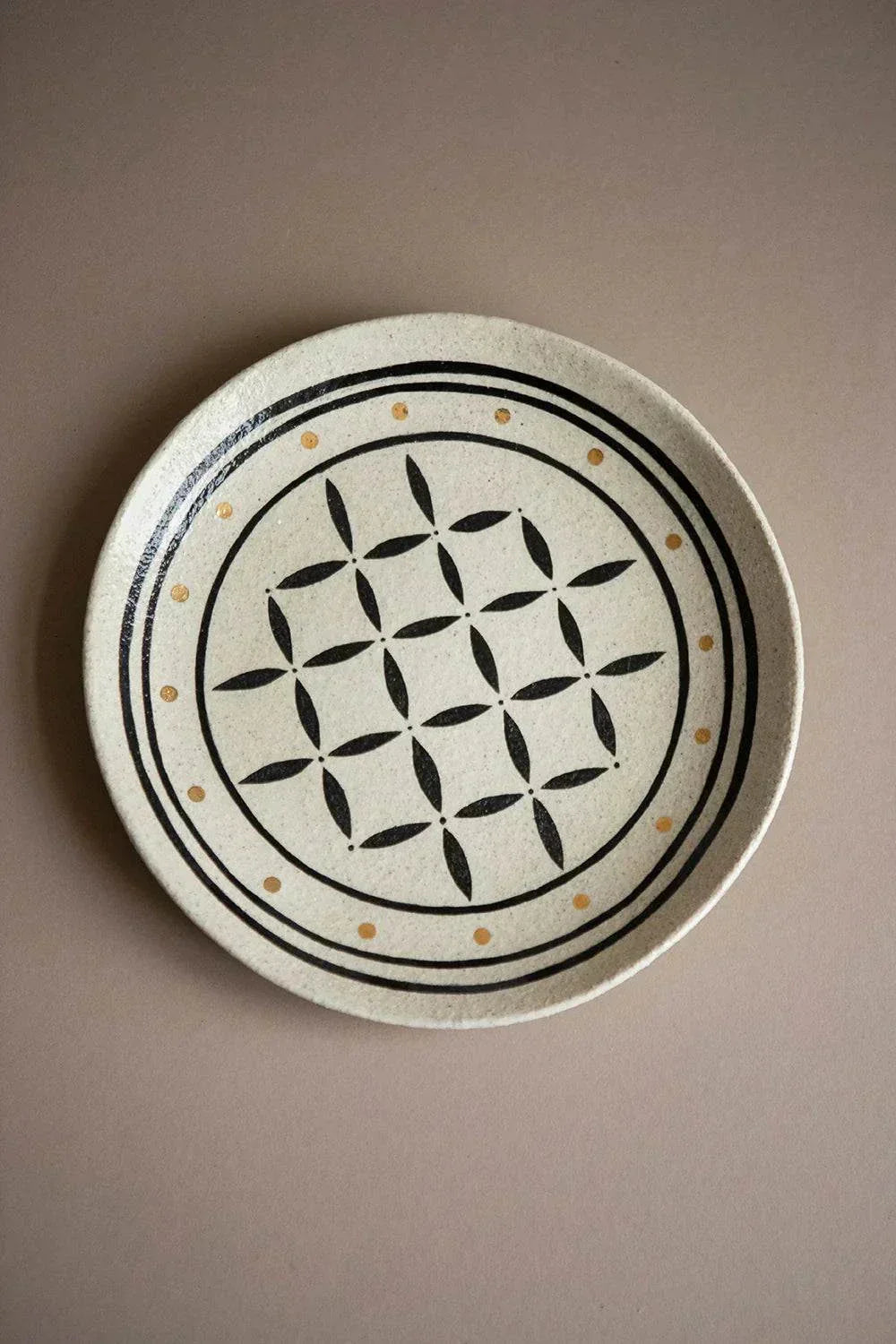 Hand Painted Stoneware Dinner Plate