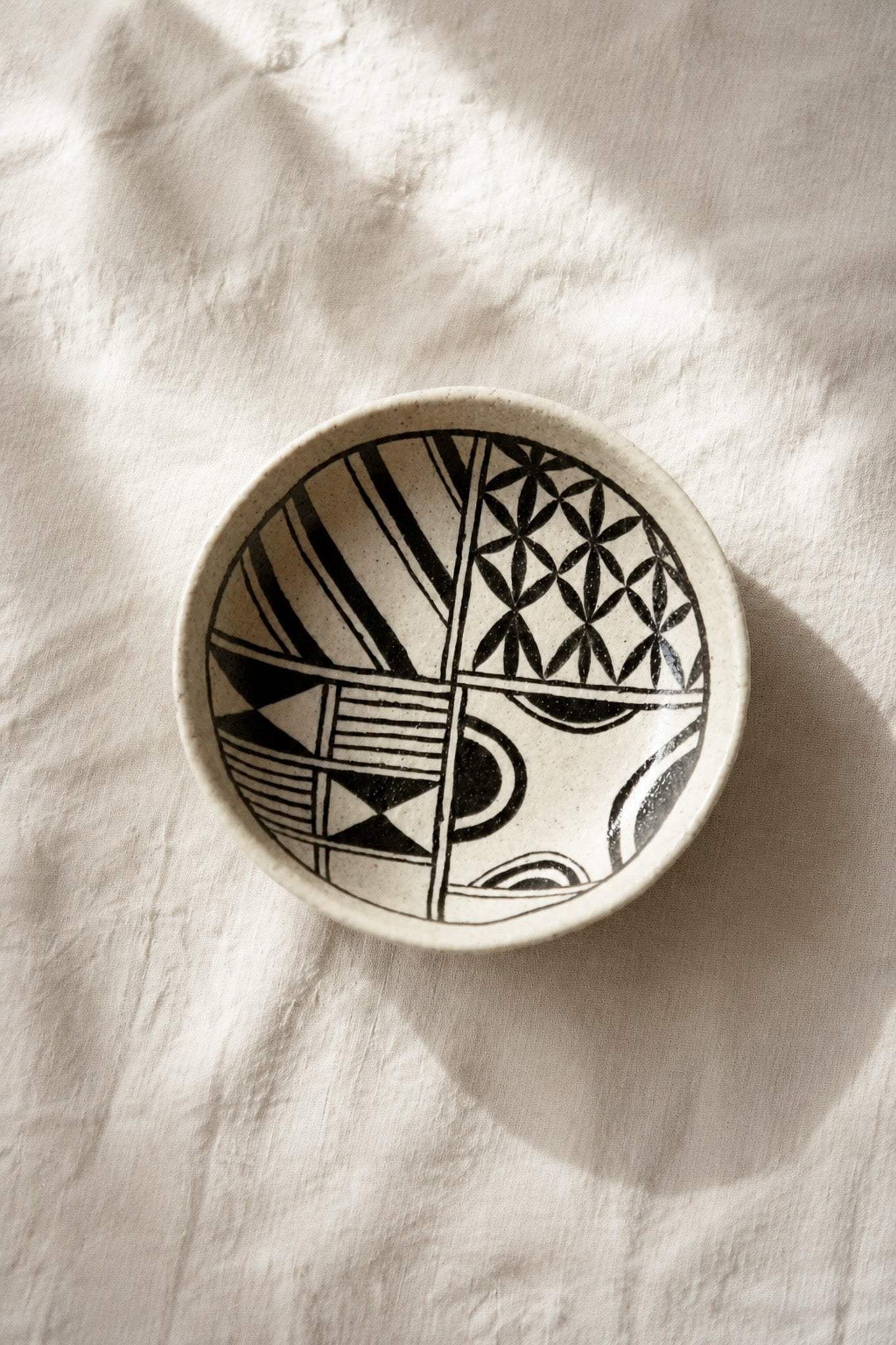 Hand Painted Stoneware Salad Plate