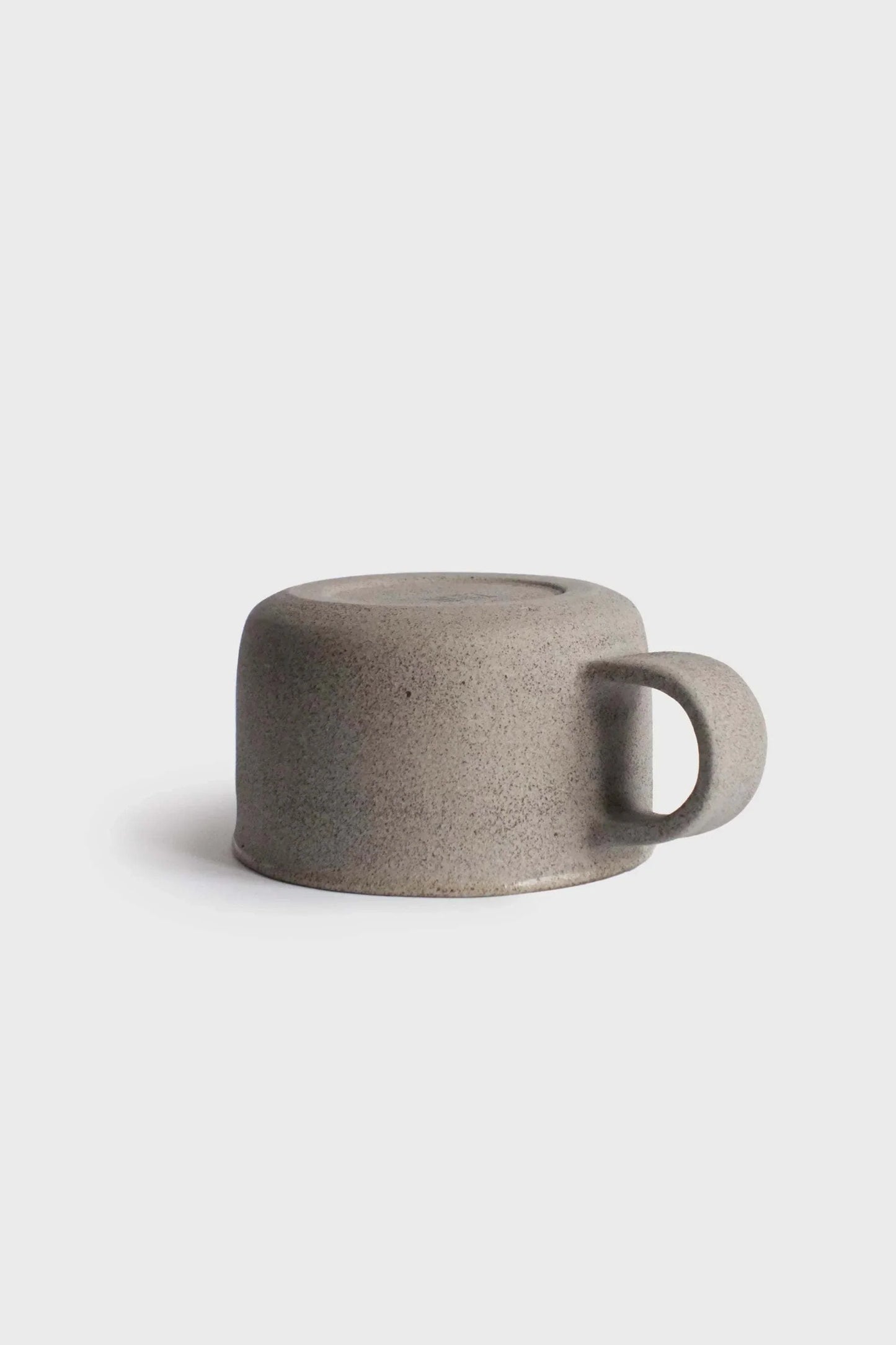 Handmade Stoneware Coffee Mug with Handle. Concrete Collection