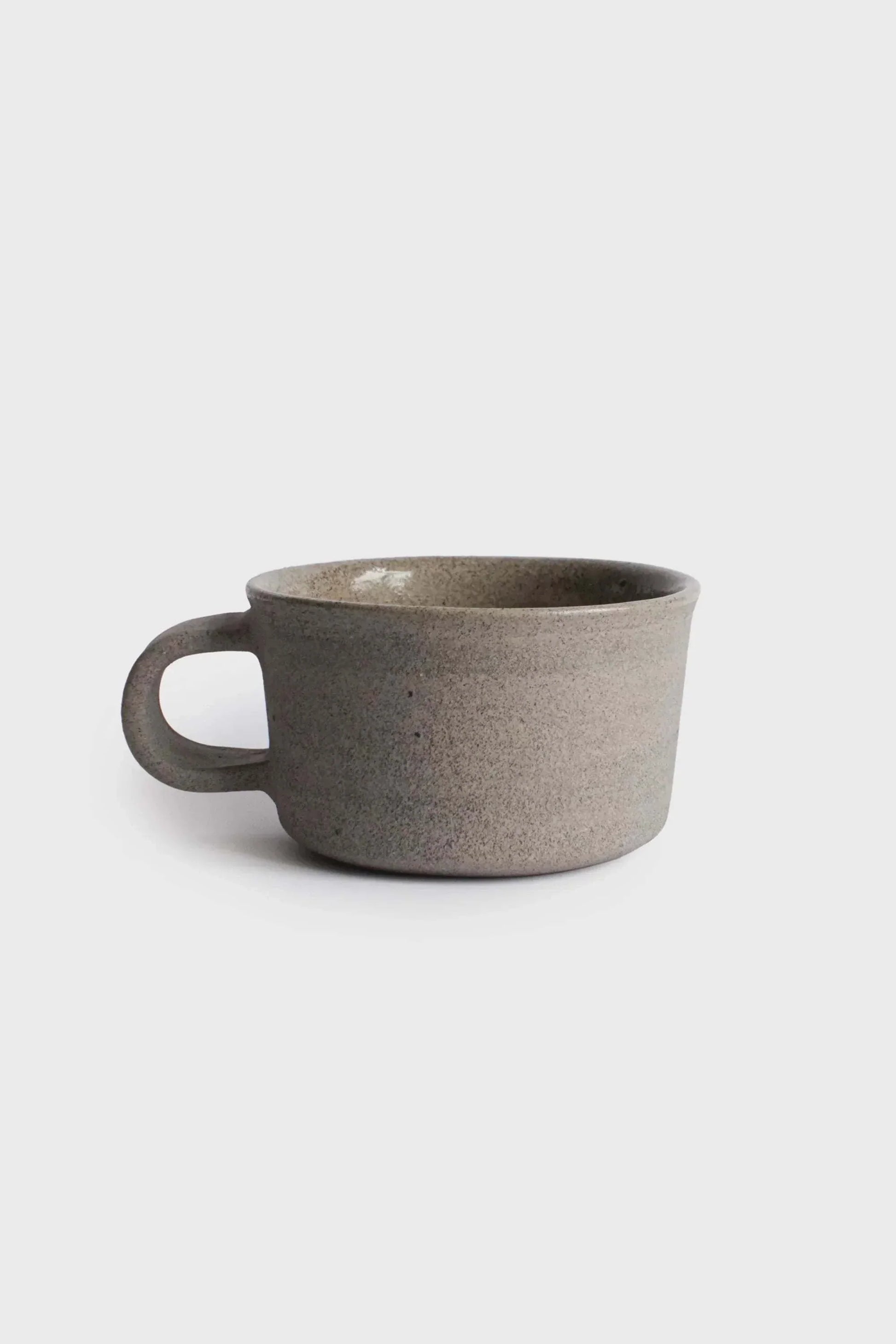 Handmade Stoneware Coffee Mug with Handle. Concrete Collection