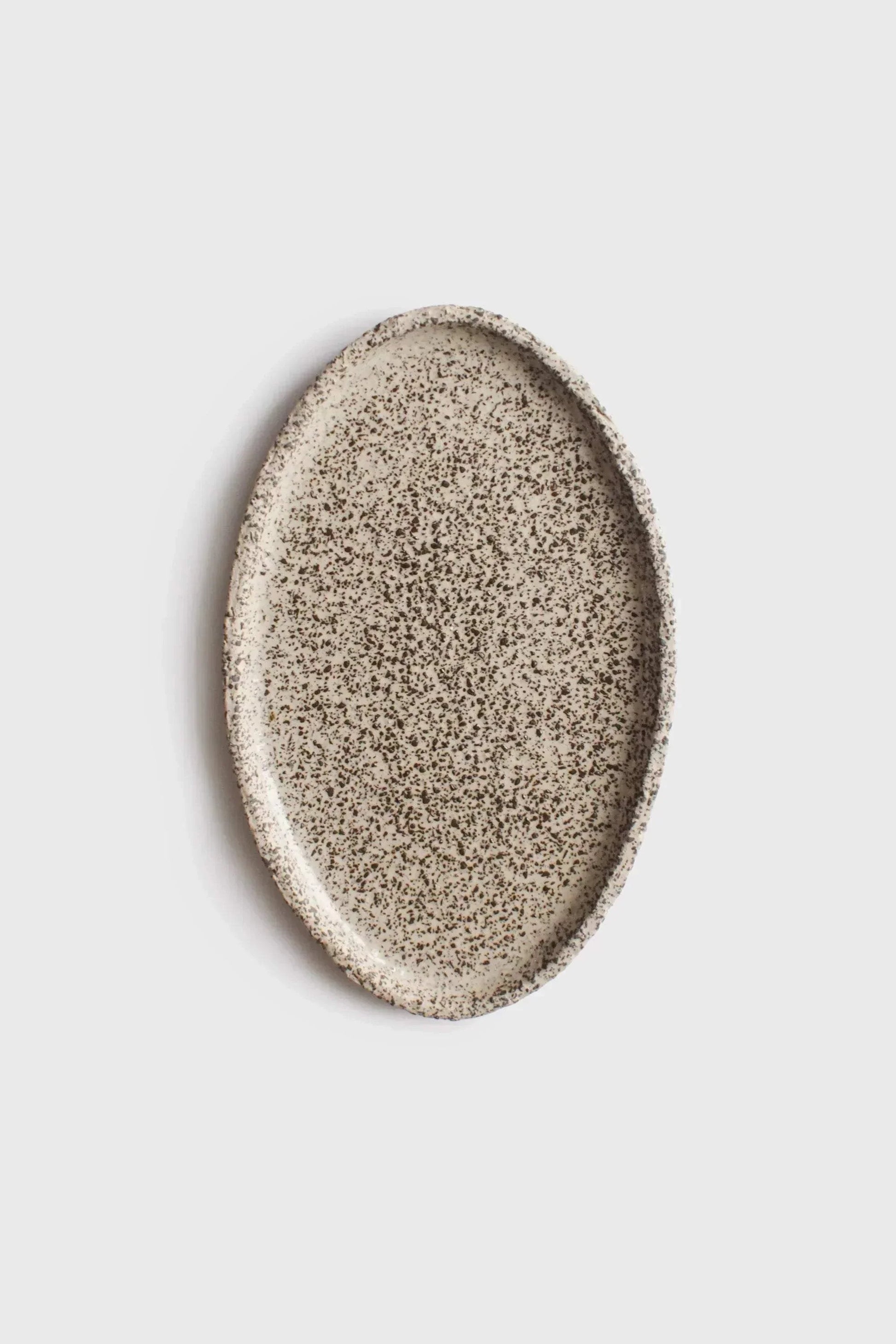 Handmade Stoneware Oval Large Serving Platter