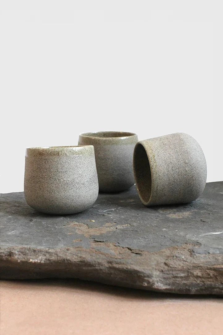 Handmade Stoneware Coffee Cup "Concrete"